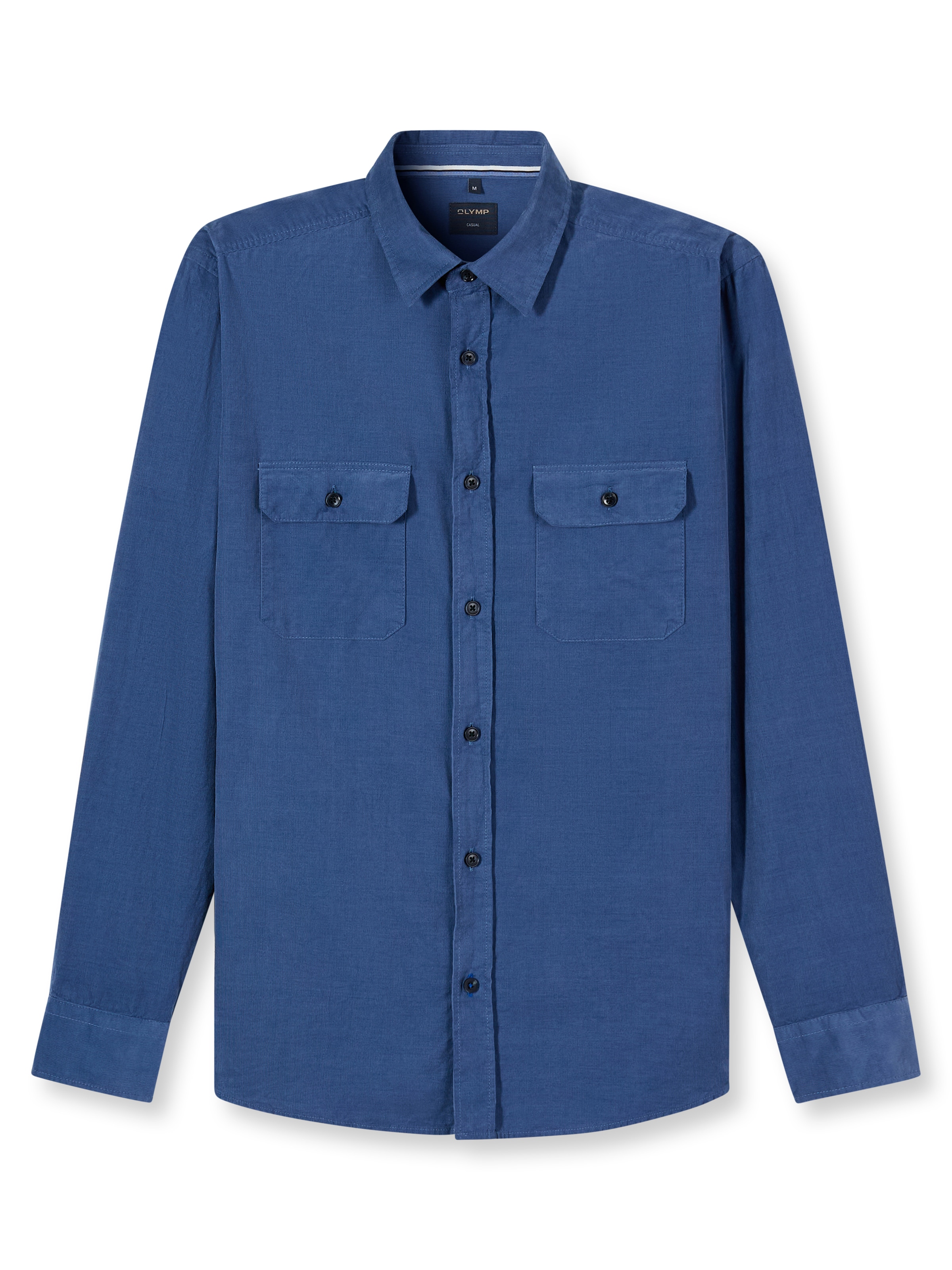 OLYMP Langarmhemd Feincord, Businesshemd, Kentkragen, regular fit