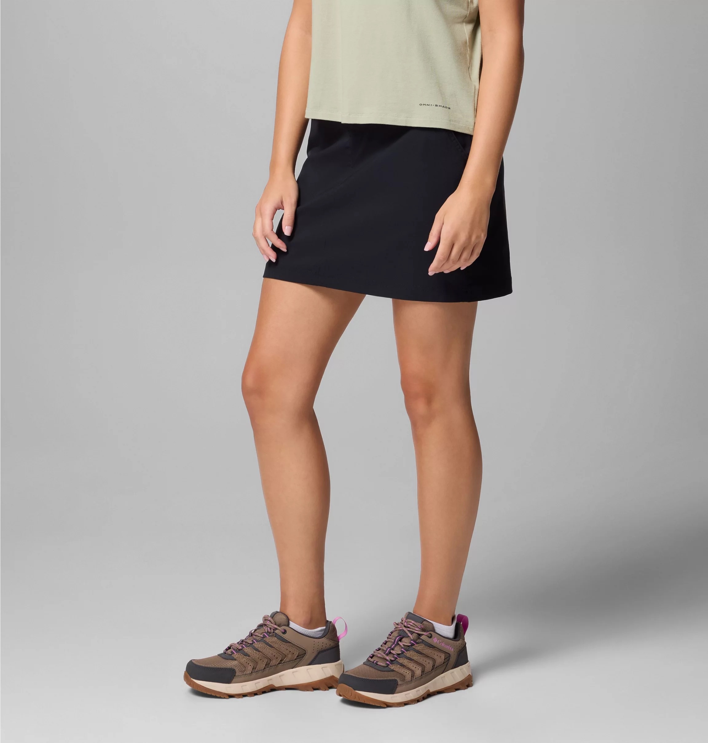 Columbia Hosenrock »Leslie Falls II Skort« sportlicher Stil, ca. Mitte Oberschenkel, aus Polyester und Elasthan