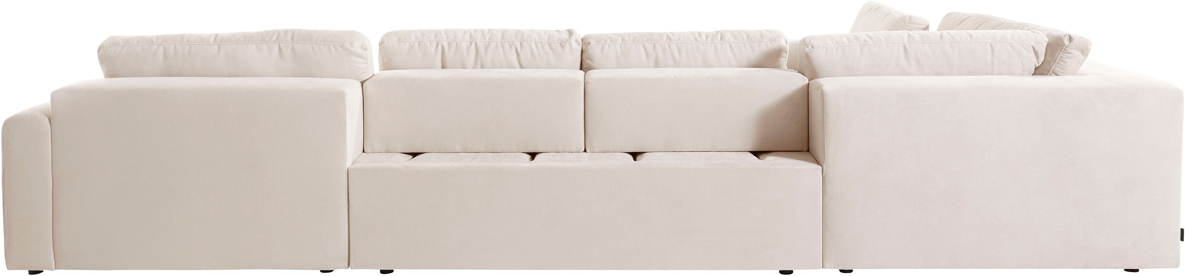 Places of Style Wohnlandschaft »Bloomfield, Mega Polsterprogramm, Breite 405cm, viel Platz, U-Form«, mit extra tiefer Sitzfläche, wahlweise mit Sitztiefenverstellung