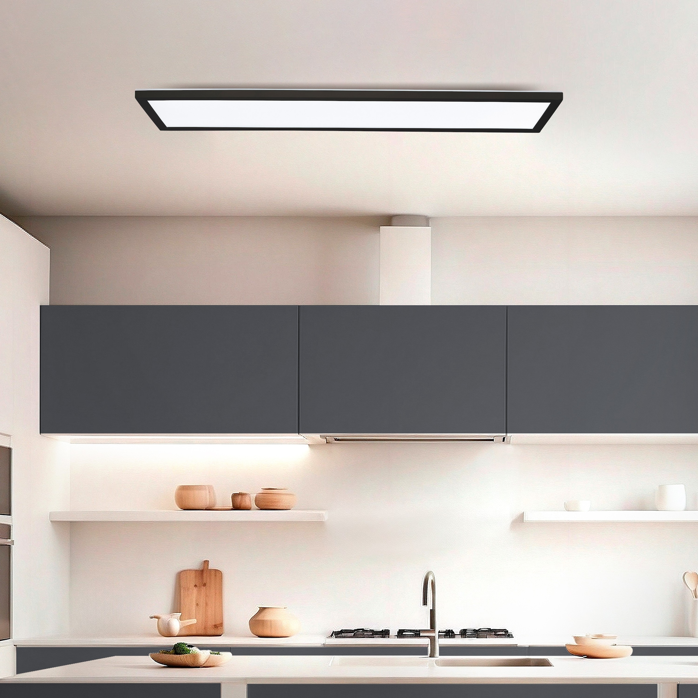 Hanseatic LED Panel »DLP220A« LED-Modul 1 Stk. warmweiß - kaltweiß Deckenlampe, Deckenleuchte, dimmbar, CCT über Wandschalter, Backlight