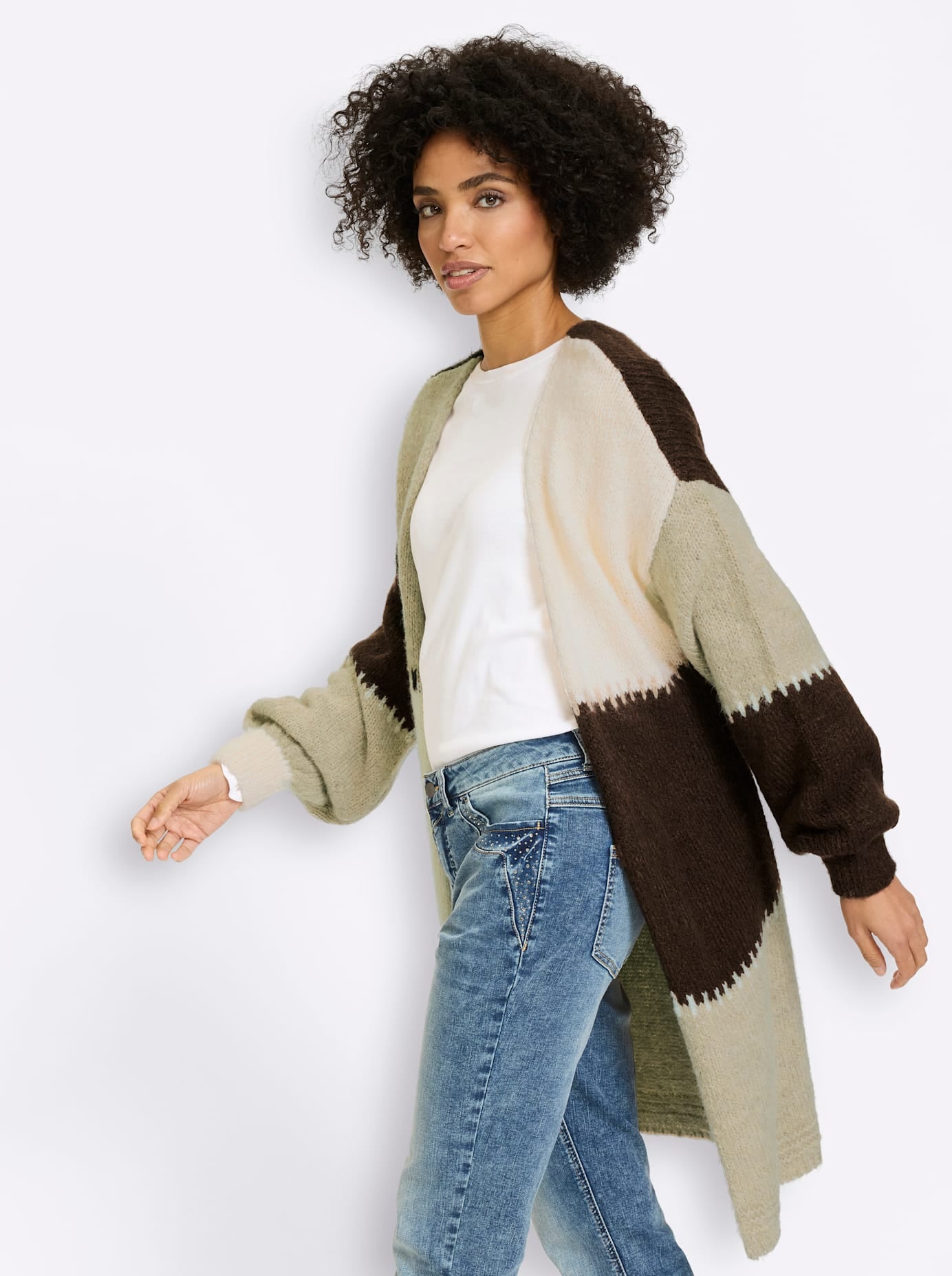 heine Longstrickjacke
