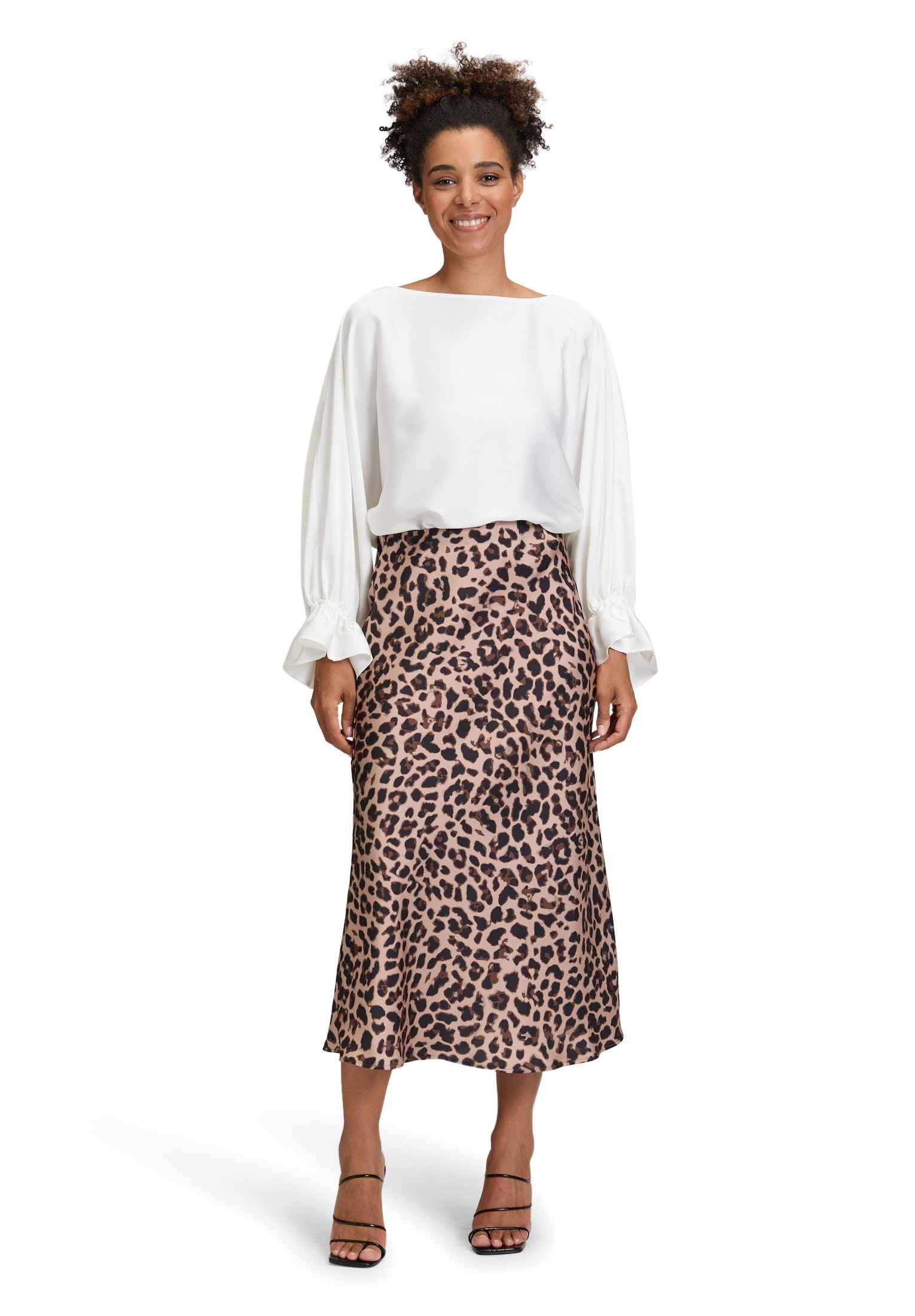 Vera Mont Satinrock »Satinrock mit Leoprint«