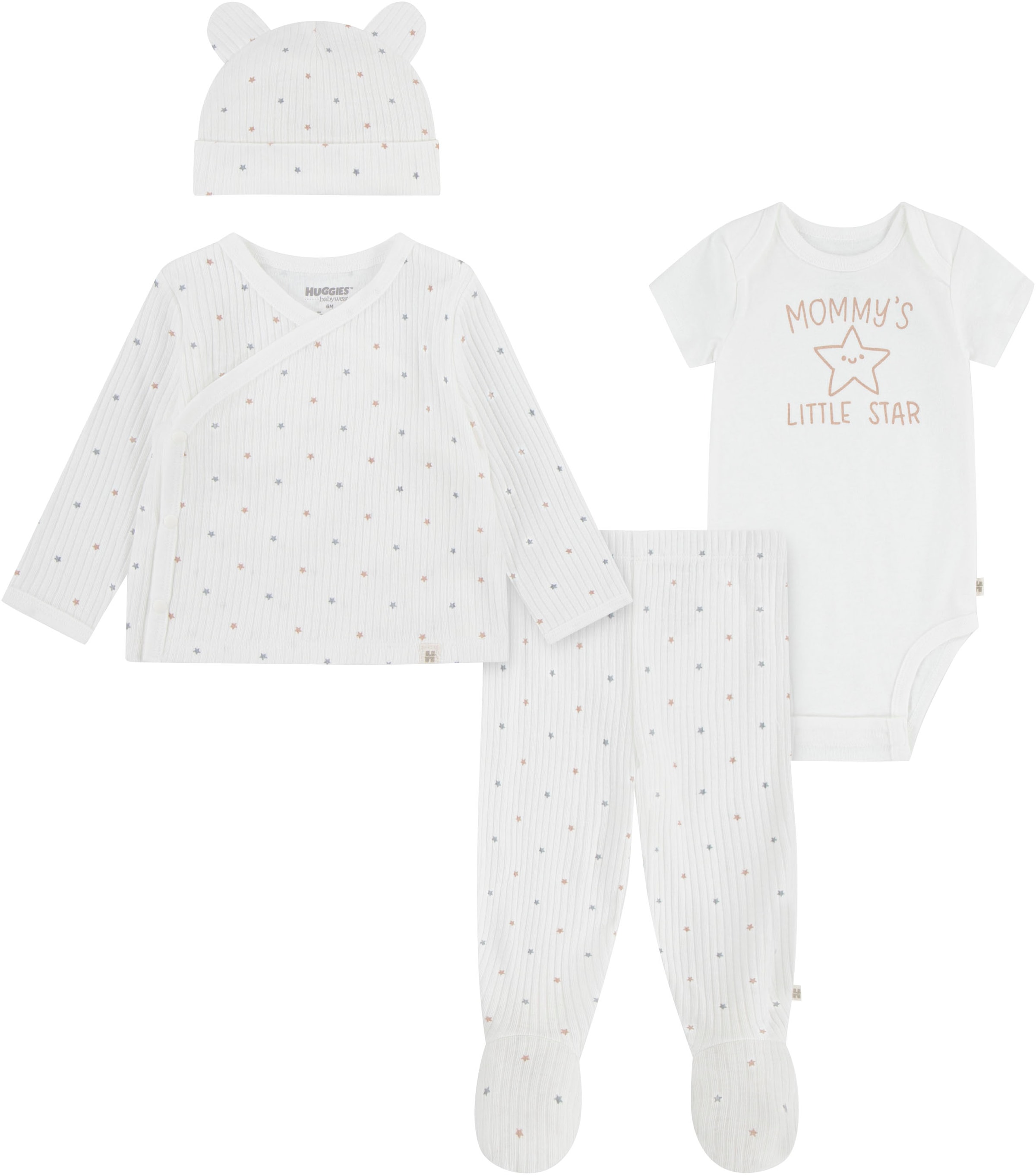 HUGGIES babywear Erstausstattungspaket, in verschiedenen Dessins
