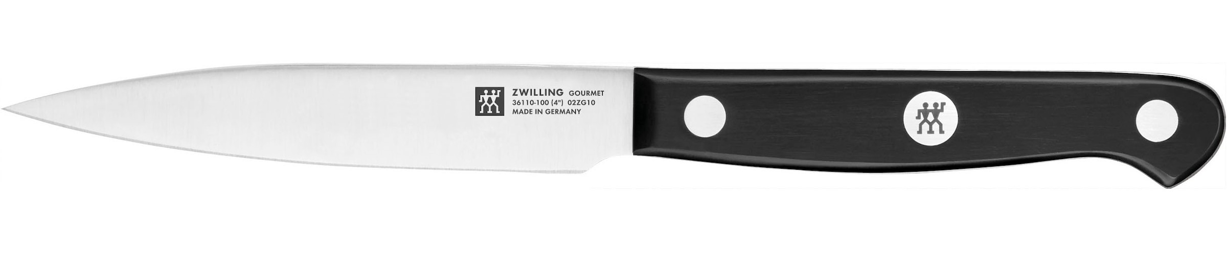 Zwilling Messer-Set »Gourmet«, (Set, 3 tlg., 1 Spickmesser 10 cm, 1 Fleischmesser 16 cm & 1 Kochmesser 20 cm), Made in Germany, FRIODUR eisgehärtete Klingen, Sonderschmelze