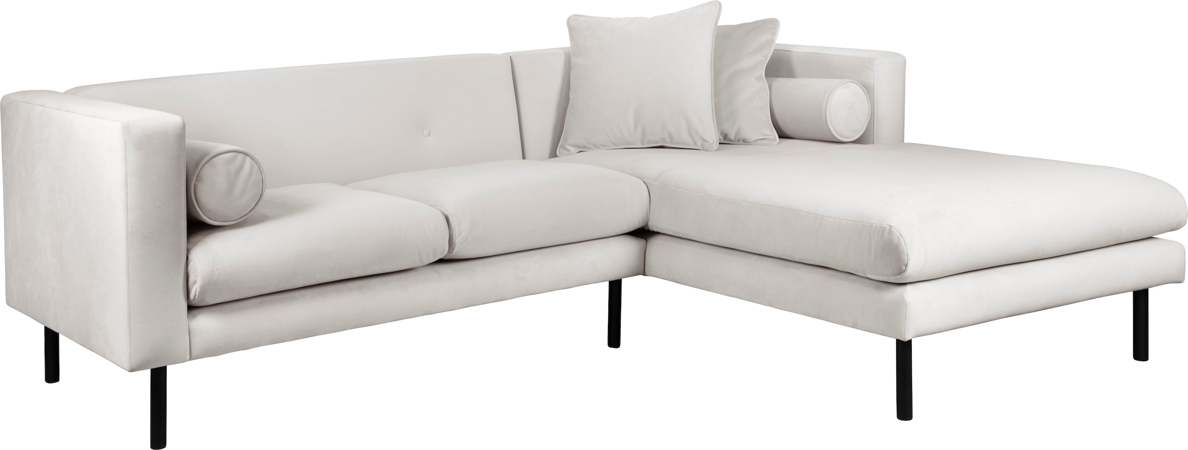 Guido Maria Kretschmer Home&Living Ecksofa »Lillibeth L-Form Designsofa, Maße B/T/H: 240/173/83 cm«, Zierkissen als Wendekissen, in Samtoptik oder Cord