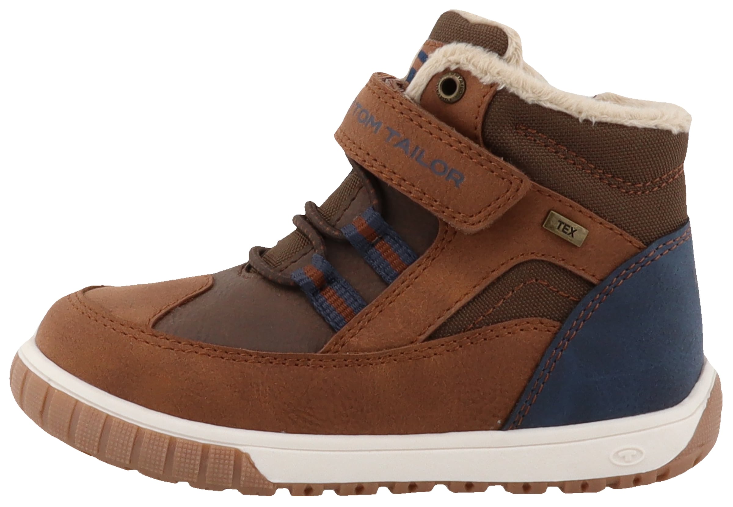 TOM TAILOR Winterboots, Klettschuh, High-Top-Sneaker, Outdoorschuh mit Kontrastnähten