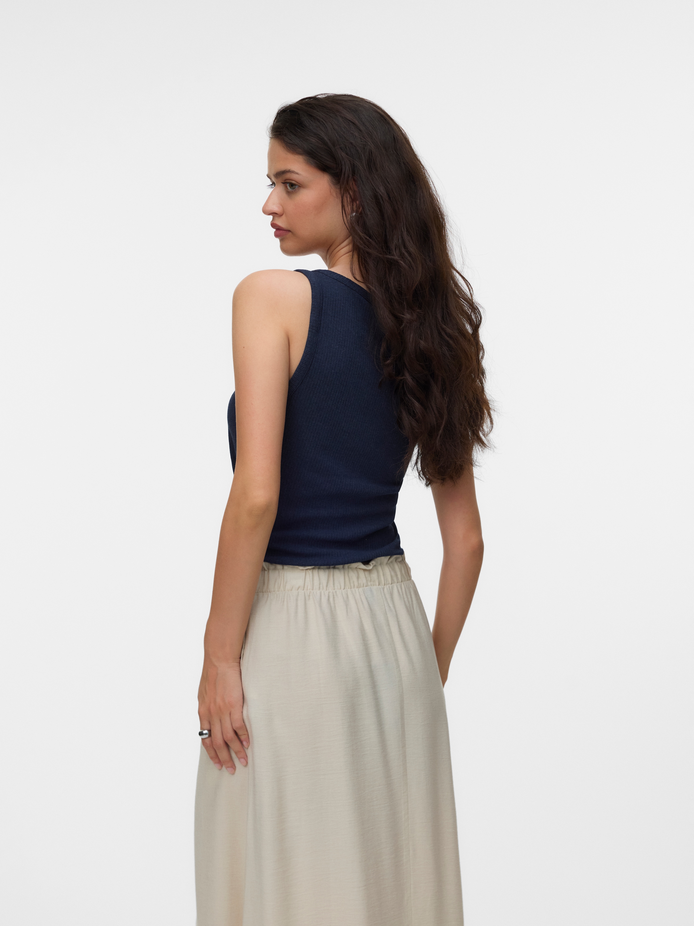 Vero Moda Tanktop »VMKIKI S/L O-NECK TOP JRS BTQ« Viskosemischung, regular fit