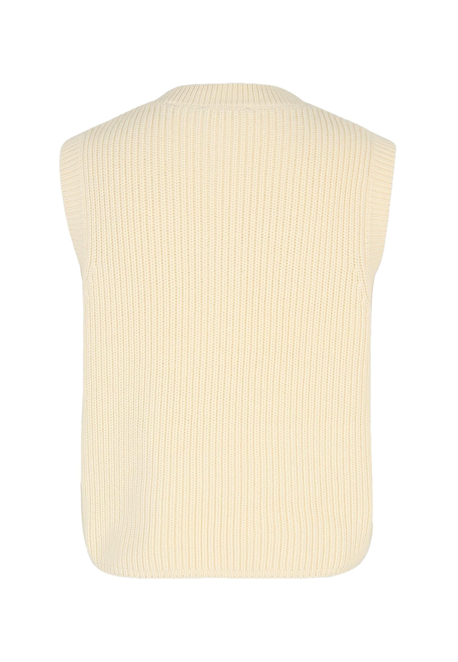 Zero Kurzarmpullover »Strickweste mit Knopfleiste«