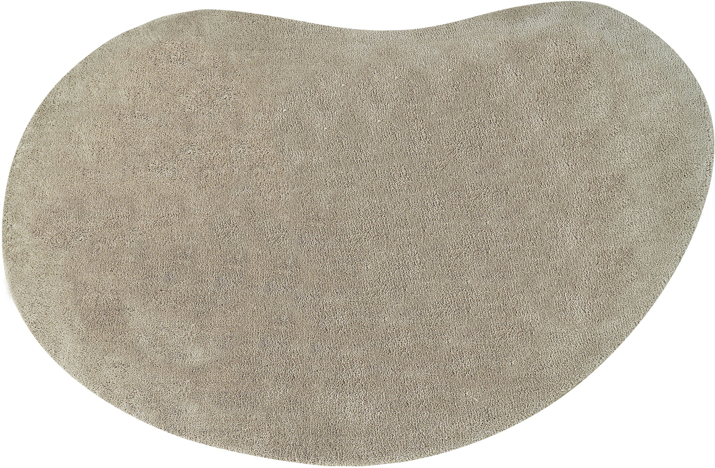 LeGer Home by Lena Gercke Hochflor-Teppich »Halrum, einfarbig, besondere Form, modern«, U-förmig, 25 mm Höhe, organische Form, bean shape, kuschelig, Wohnzimmer, Schlafzimmer