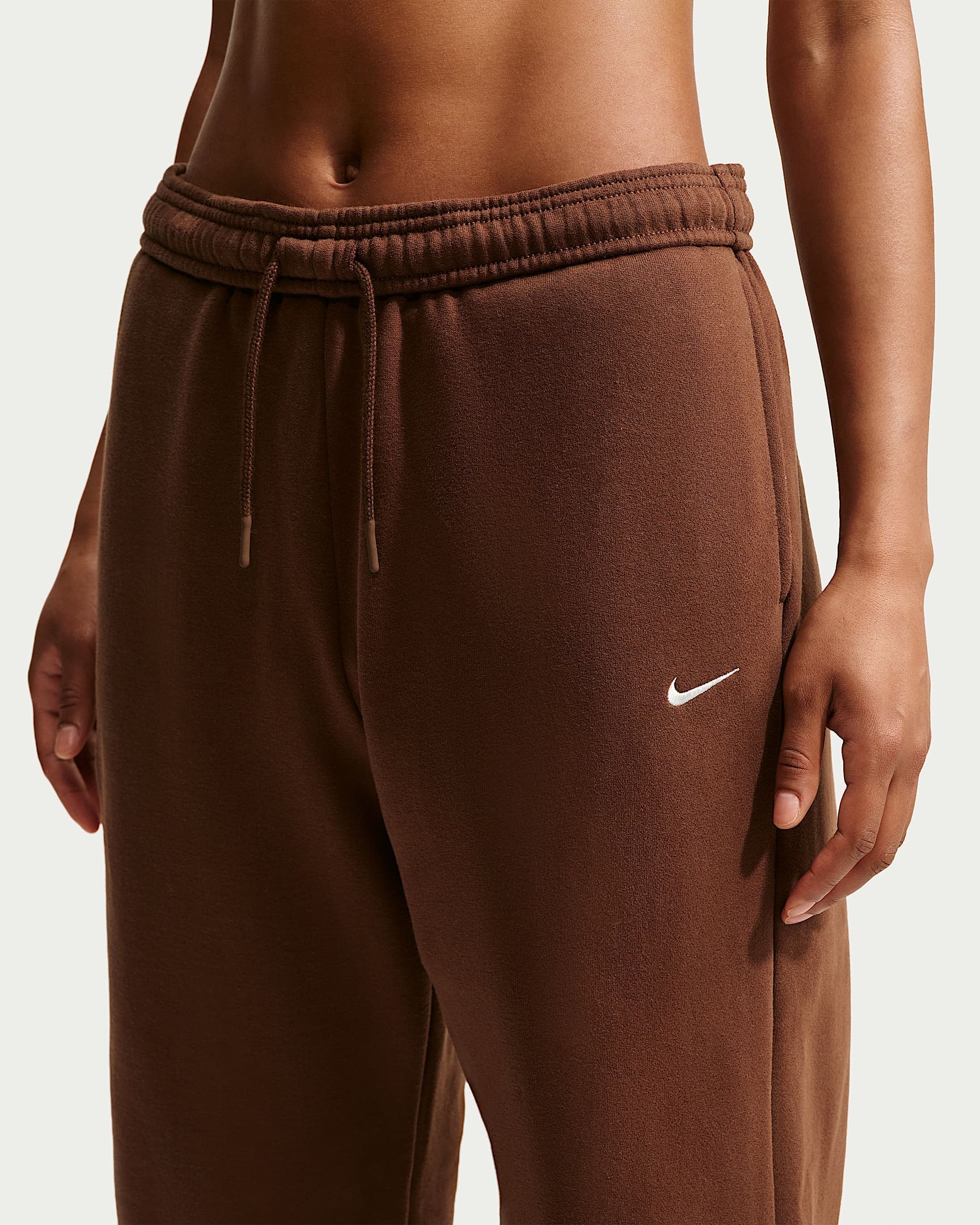 Nike Sportswear Sporthose »W NK STDO FLC MW HR OS CFF PNT«  mit elastischem Bund, aus Baumwolle und Polyester, Basic Passform