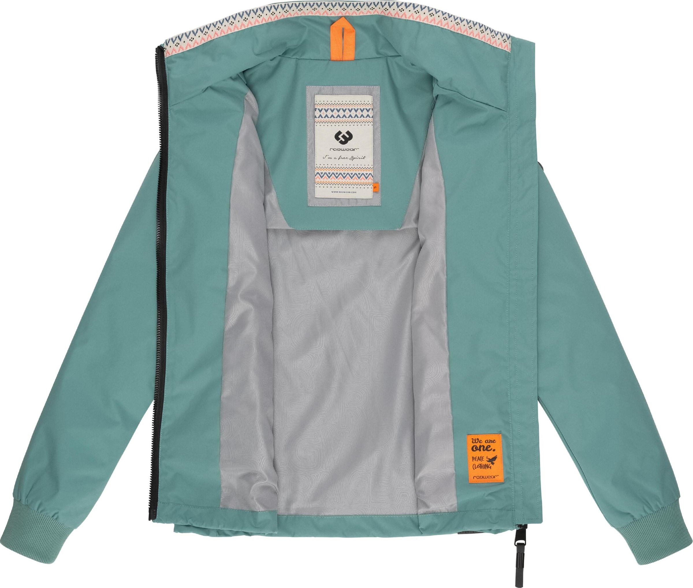 Ragwear Outdoorjacke »Übergangsjacke Apola«, ohne Kapuze, Wasserdichte Damen Übergangsjacke mit hohem Kragen