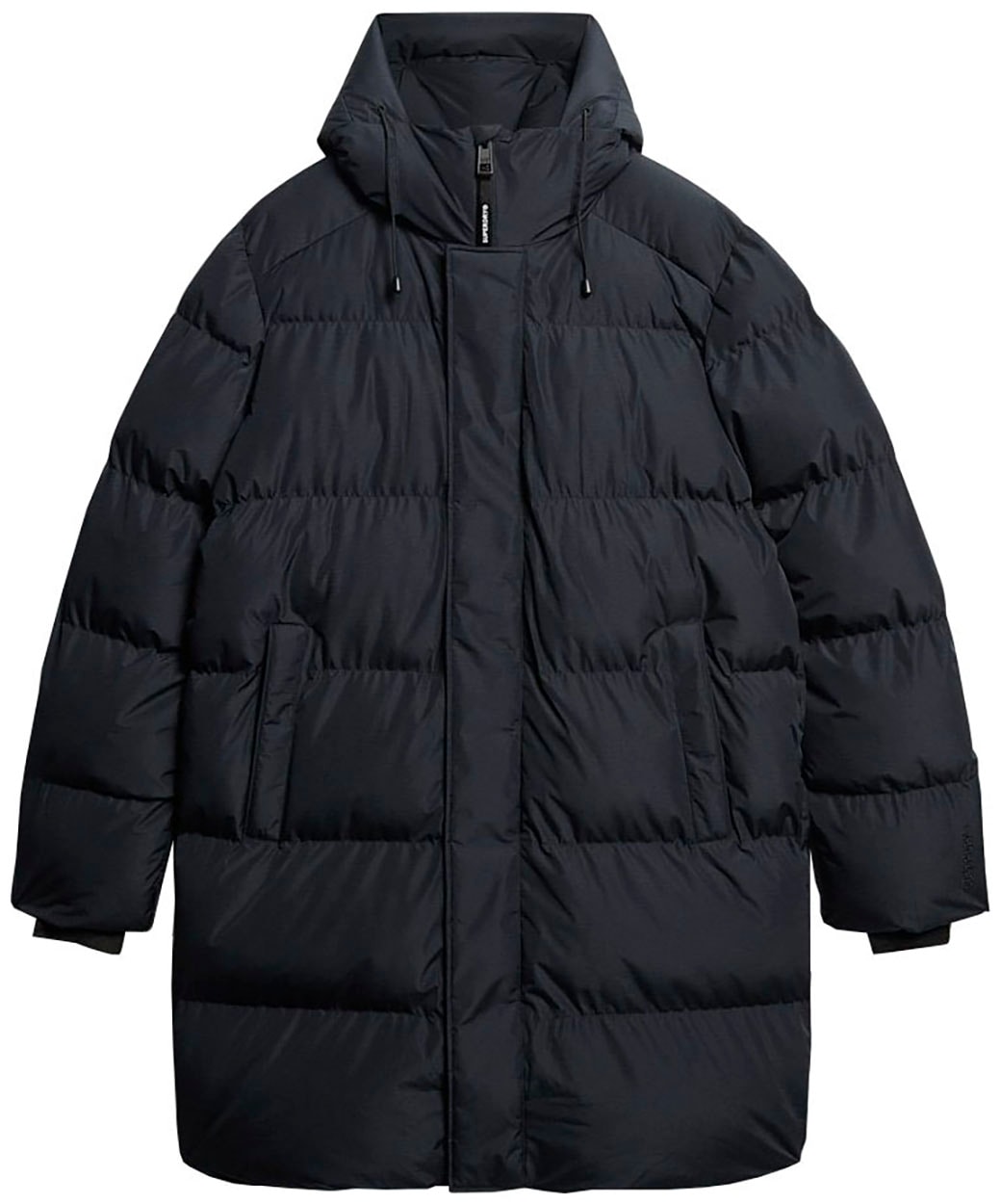 Superdry Steppjacke »HOODED SPORTS PUFFER MID JKT«, mit Kapuze