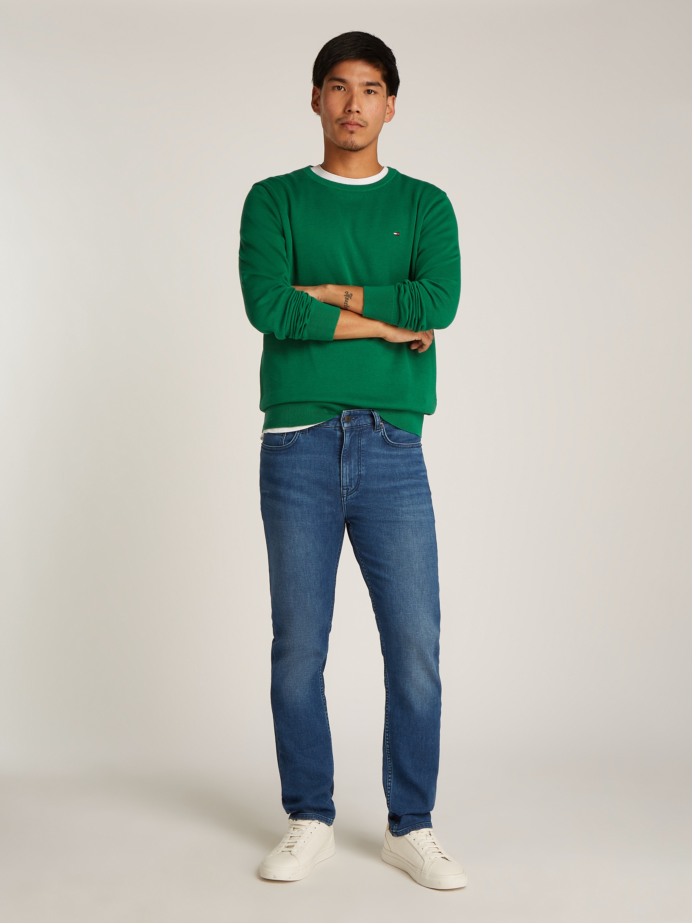 Tommy Hilfiger Rundhalspullover »ESSENTIAL COTTON CREW NECK«