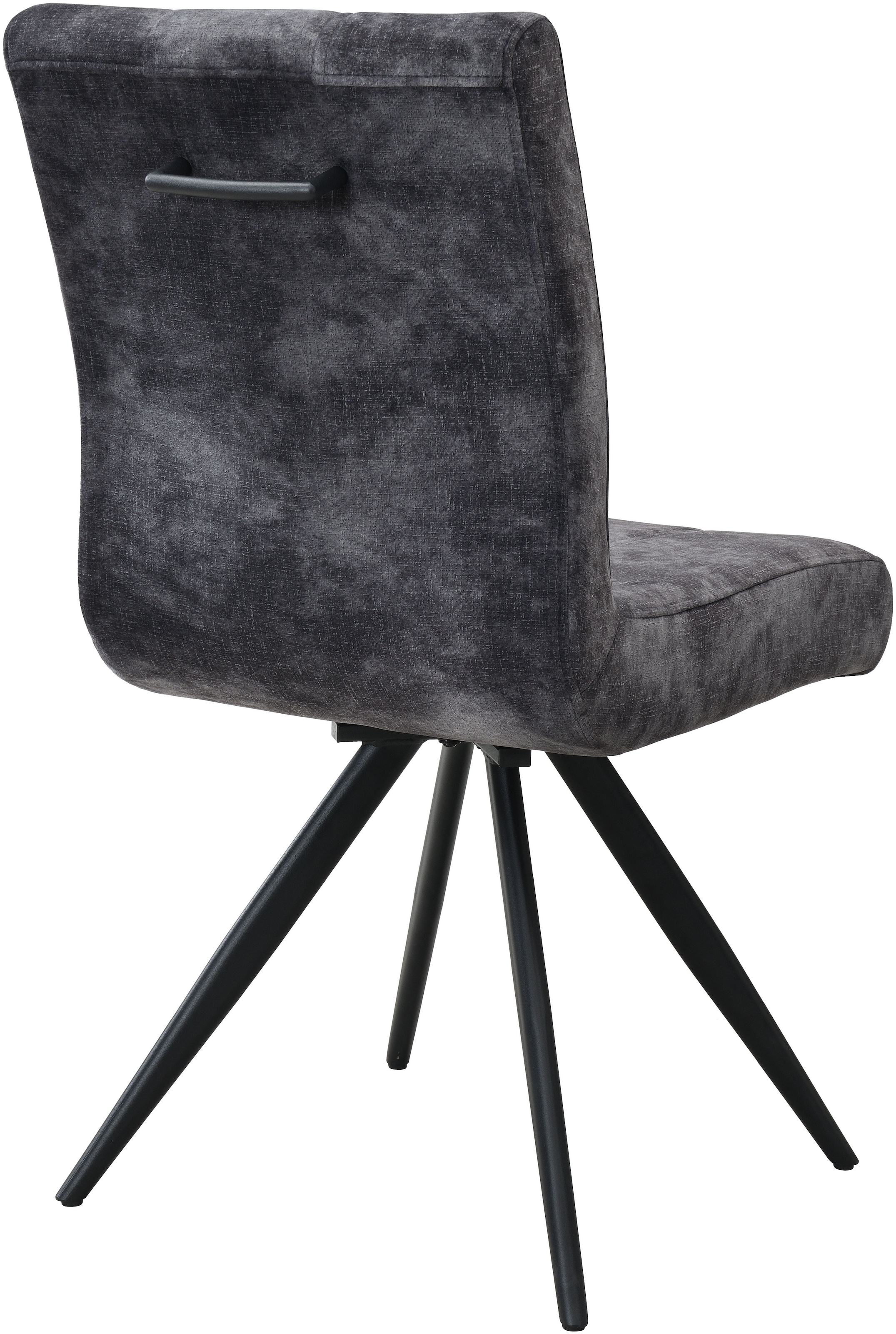 HELA Drehstuhl »PORTO« (Set) 1 Stk.4-Fuß, 360° drehbar, Federkorb, Vintage Velvet Optik, mit Griff