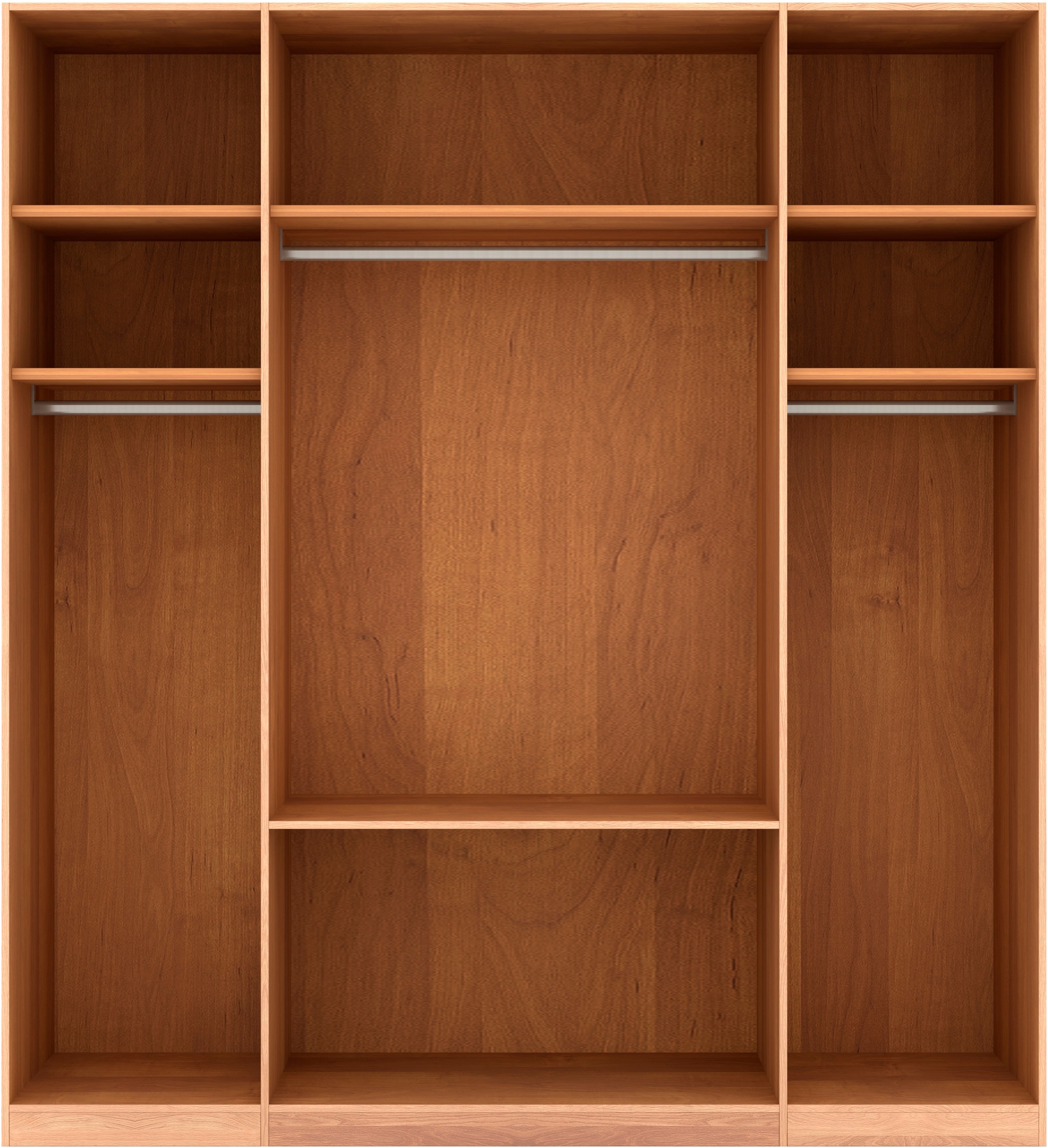 Musterring Drehtürenschrank »Sorrent, Kleiderschrank, teilmassiv Eiche«, (mit Türdämpfern, mit Schubladen, extra Böden, MADE IN GERMANY), Türen in Eiche massiv und als Parsol-Bronze-Spiegel, mit Schubkästen