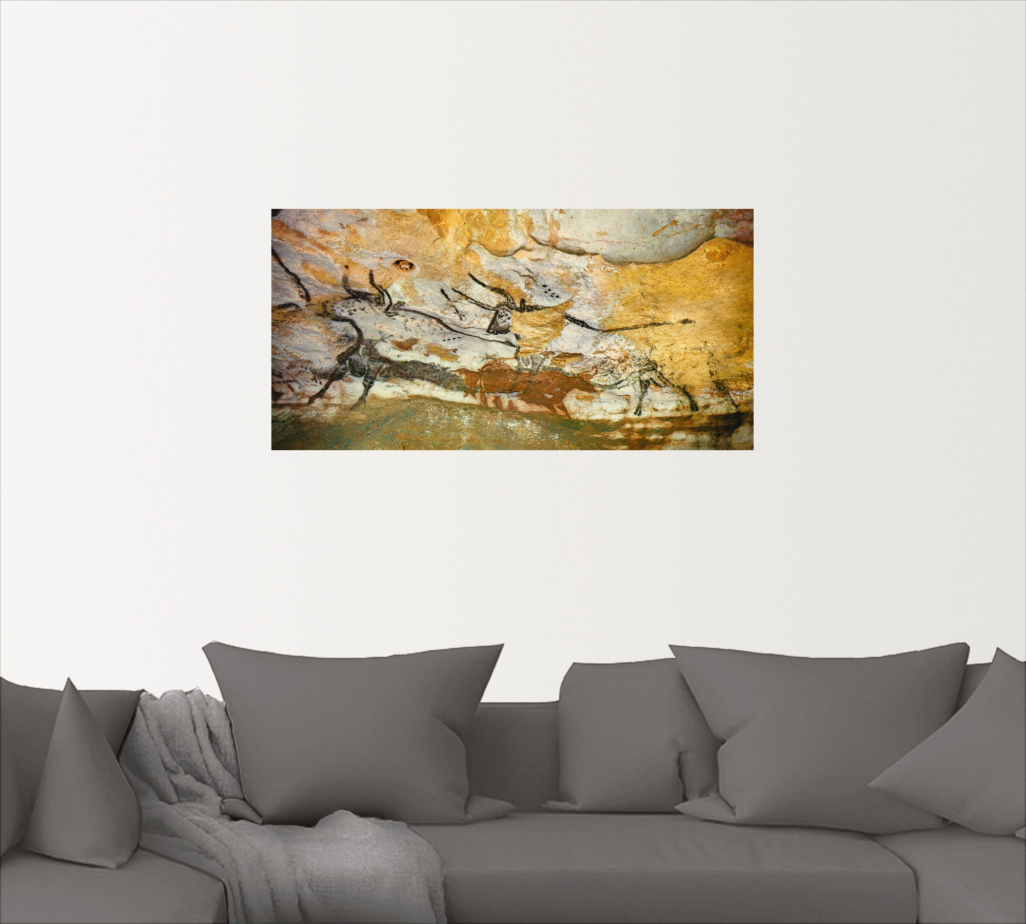 Artland Wandbild »Höhle von Lascaux Stiere«, Wildtiere, (1 St.), als Leinwandbild, Poster, Wandaufkleber in verschied. Größen