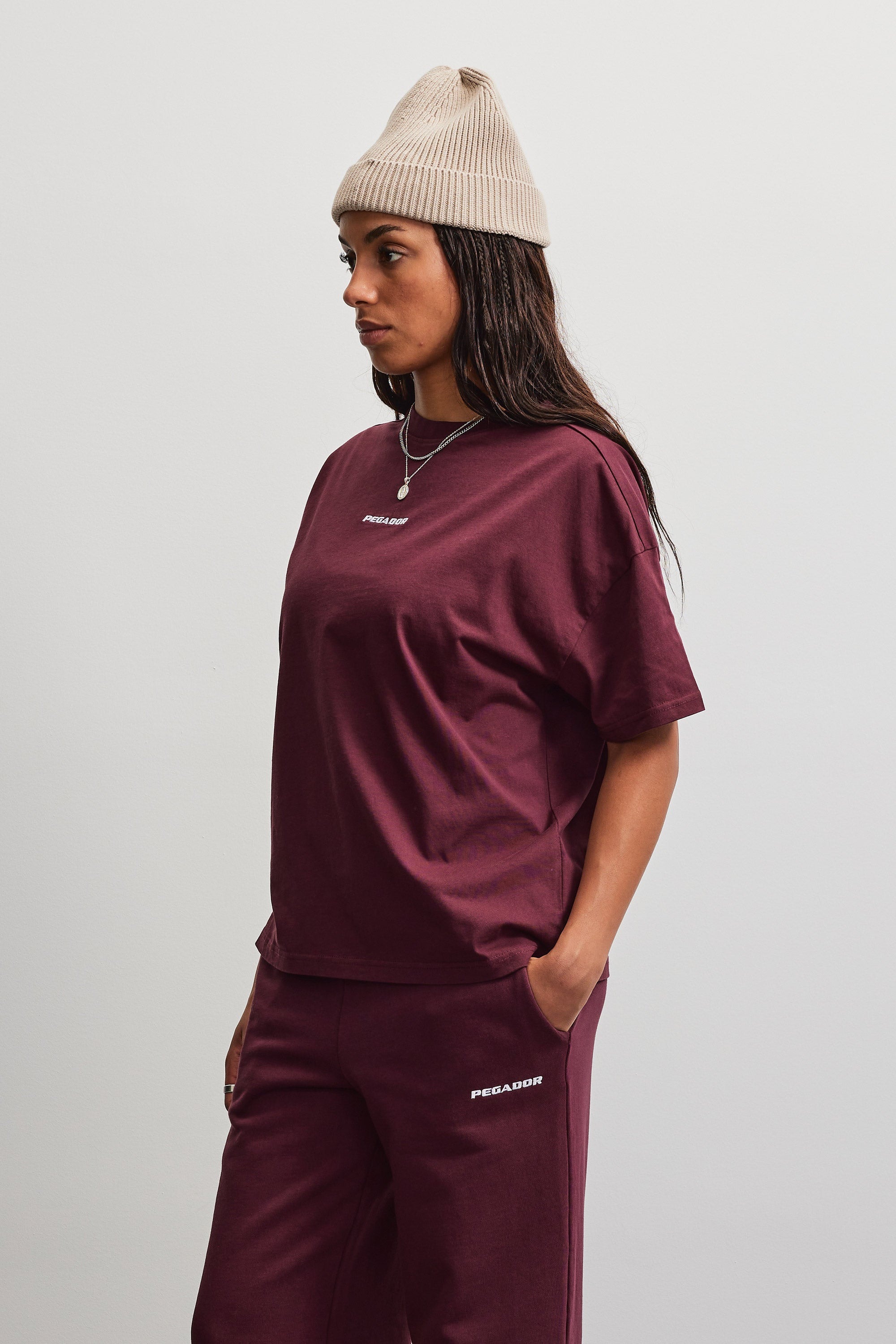 PEGADOR T-Shirt »Bracy Heavy Oversized Tee« Baumwolle, oversize