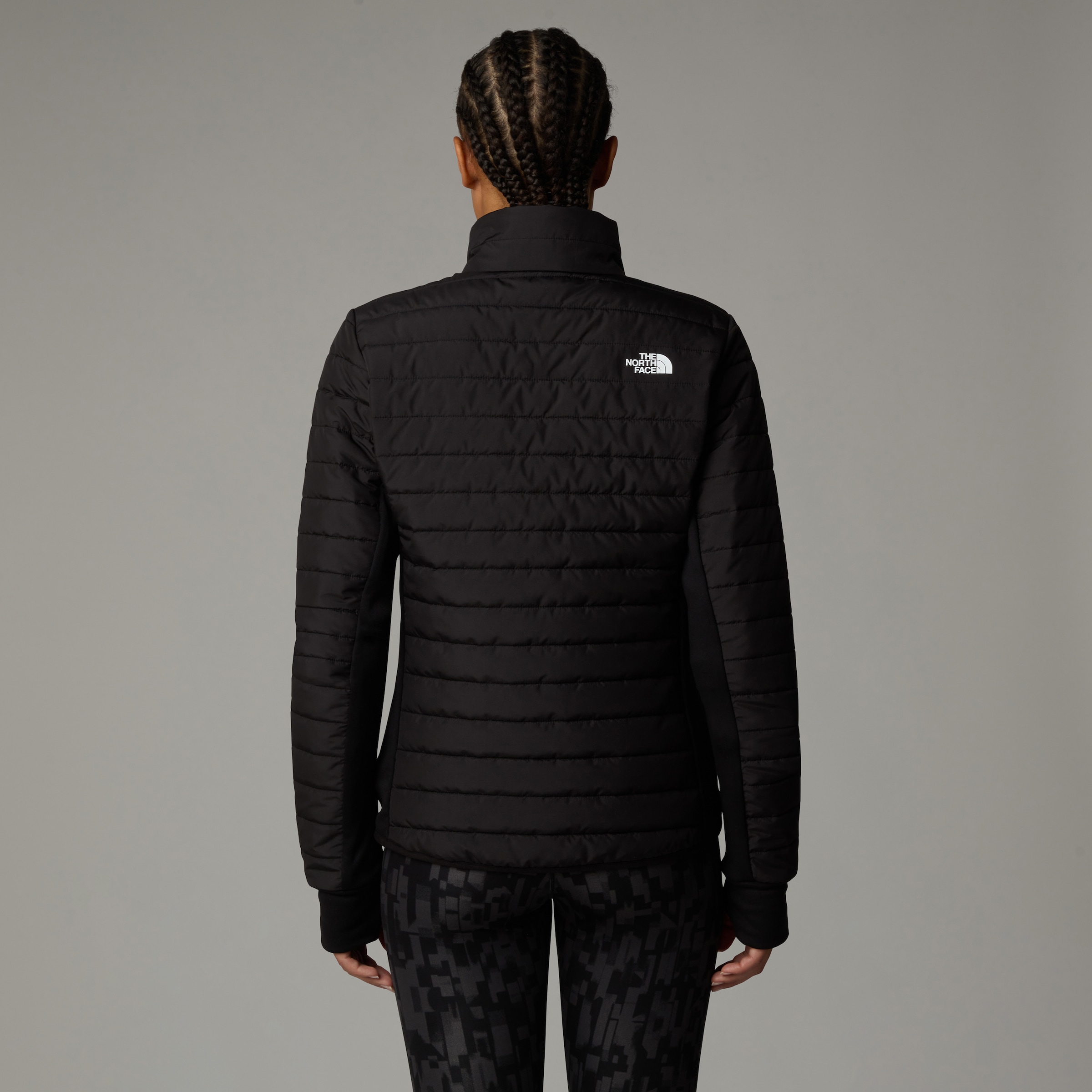 The North Face Steppjacke »W CANYONLANDS HYBRID JACKET« ohne Kapuze für vielseitige Freizeitaktivitäten, mit Stehkragen