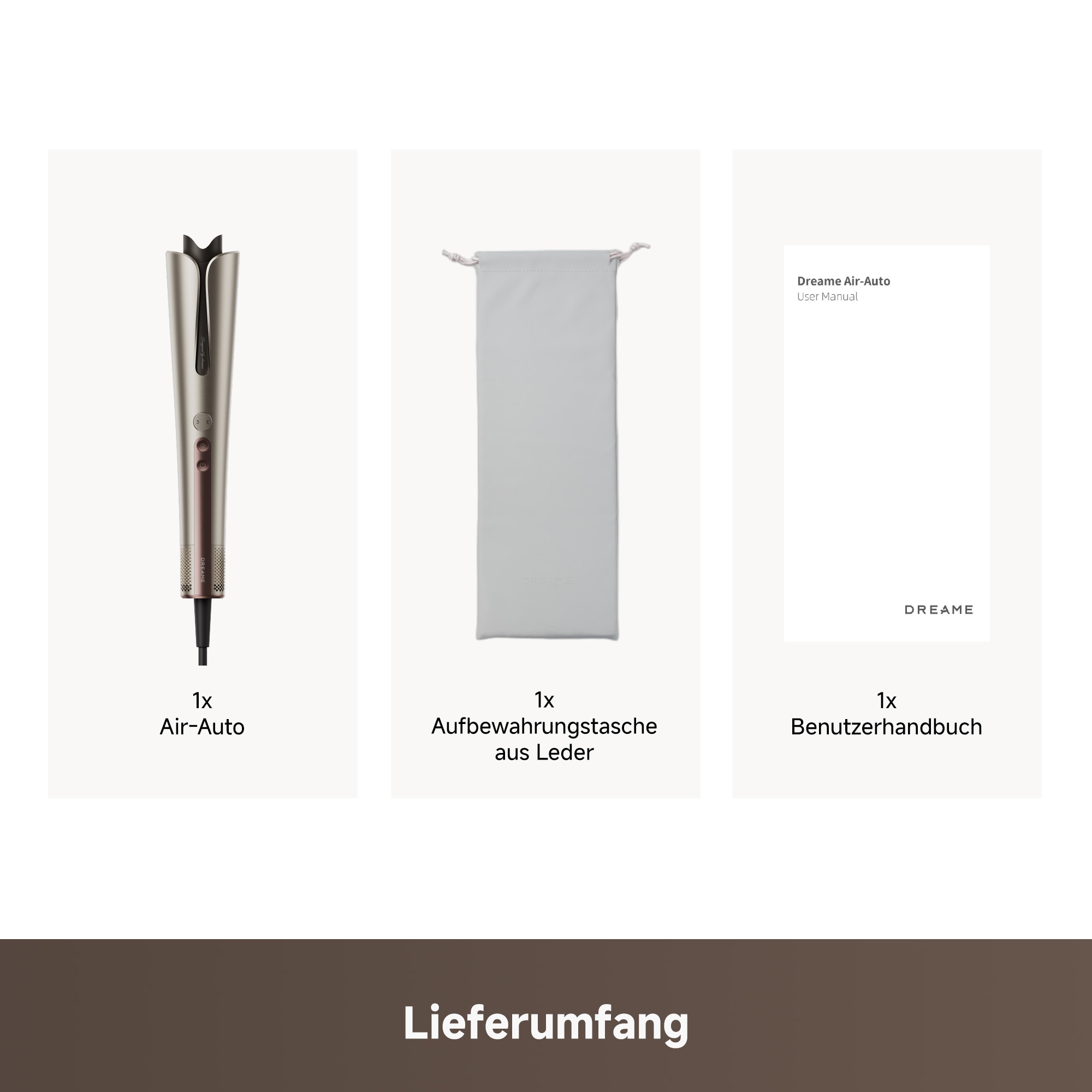 Dreame Lockenstyler »Air-Auto« Automatische Locken mit Ionenpflege und Kaltluft-Fixierung