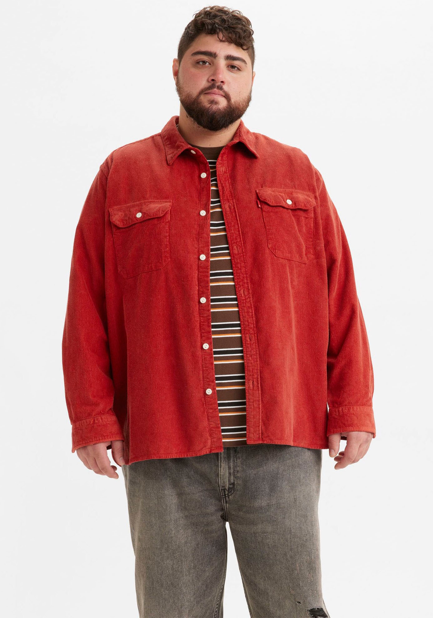 Levi's® Plus Langarmhemd »BIG JACKSON WORKER«, mit zwei großen Brusttaschen