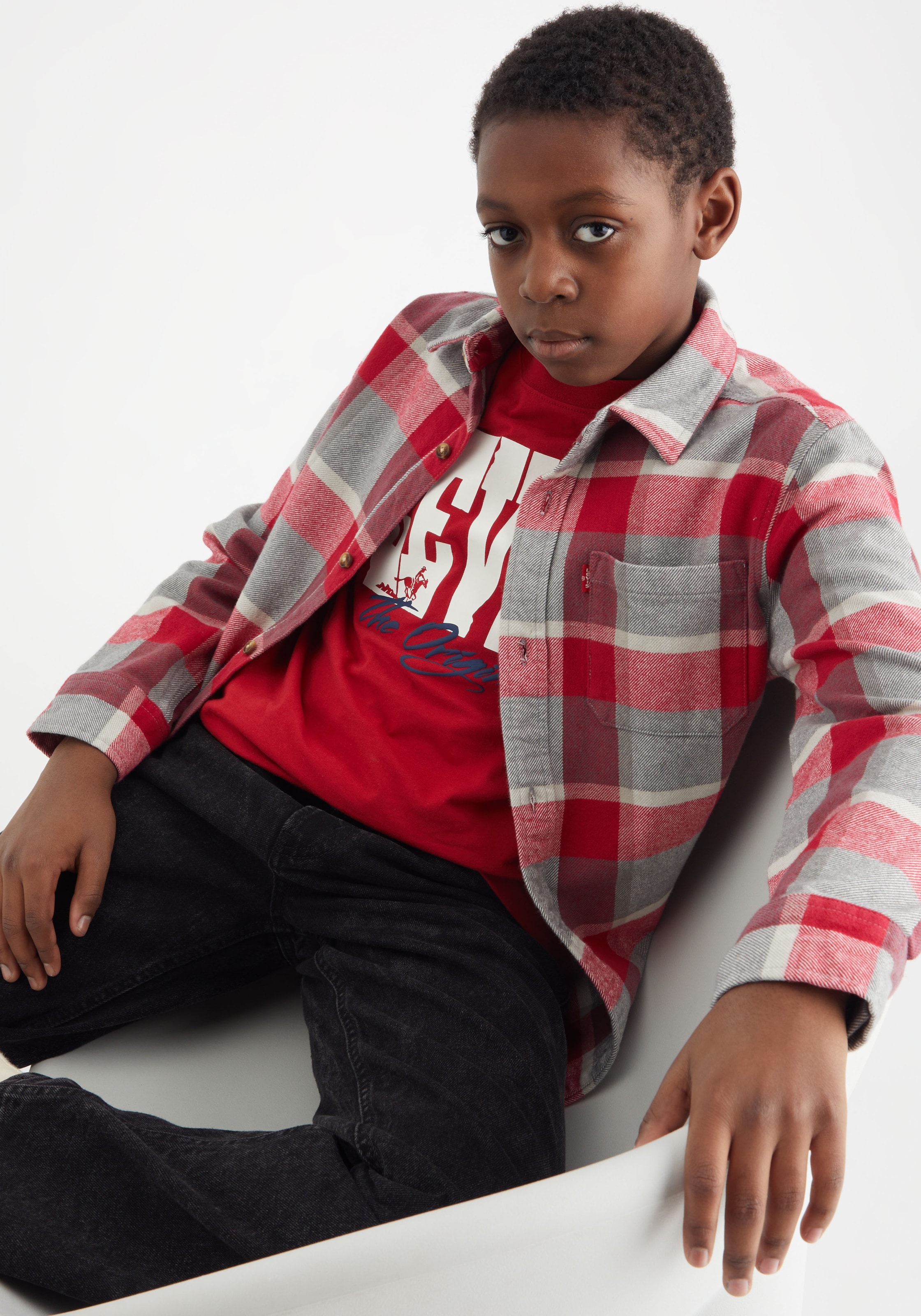 Flanellhemd »LVB LS FLANNEL SHIRT«, for BOYS