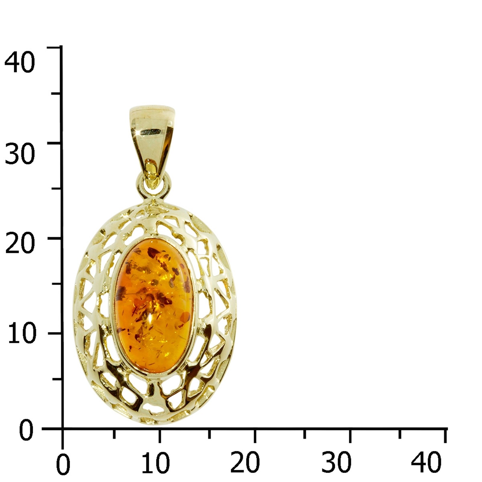 OSTSEE-SCHMUCK Kettenanhänger »- Vara - Gold 333/000 - Bernstein«