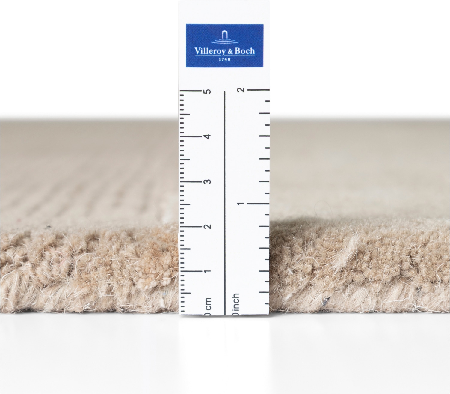 Villeroy & Boch Wollteppich »Presilda« rechteckig 16 mm Höhe Wolle, Viskose, Natur, Handgemacht, Landhaus, Wohnzimmer, Schlafzimmer