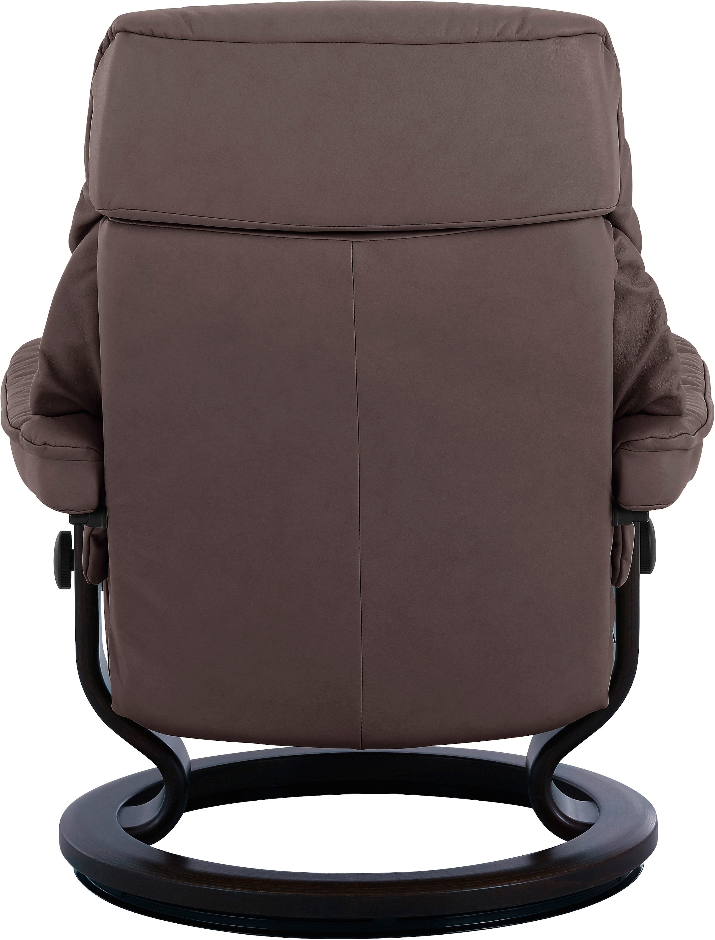 Stressless® Relaxsessel »Ruby«, (Set, Relaxsessel mit Hocker), mit Classic Base, Größe L, Gestell Eiche, Wenge, Braun & Schwarz