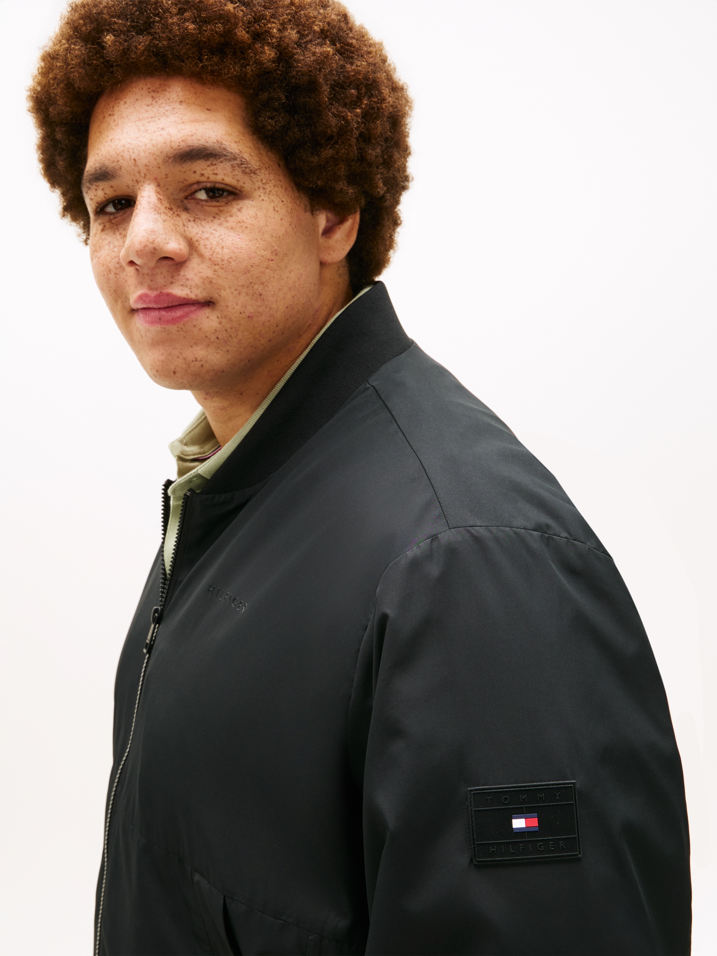 Tommy Hilfiger Big & Tall Bomberjacke »BRANDED BOMBER« ohne Kapuze Regular fit für große Größen