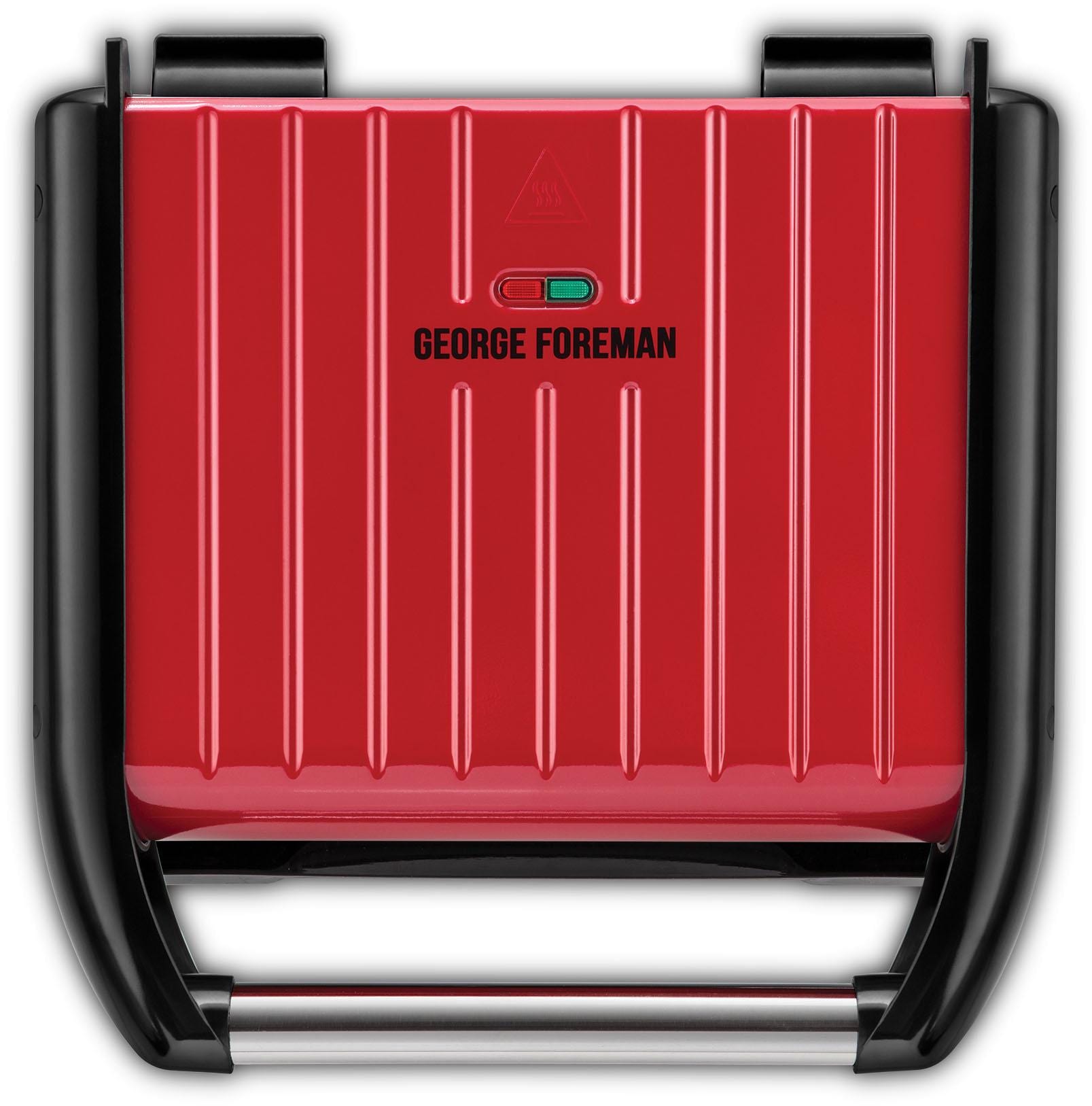 George Foreman Kontaktgrill »Steel Familiy Fitnessgrill Rot 25040-56«, 1650 W