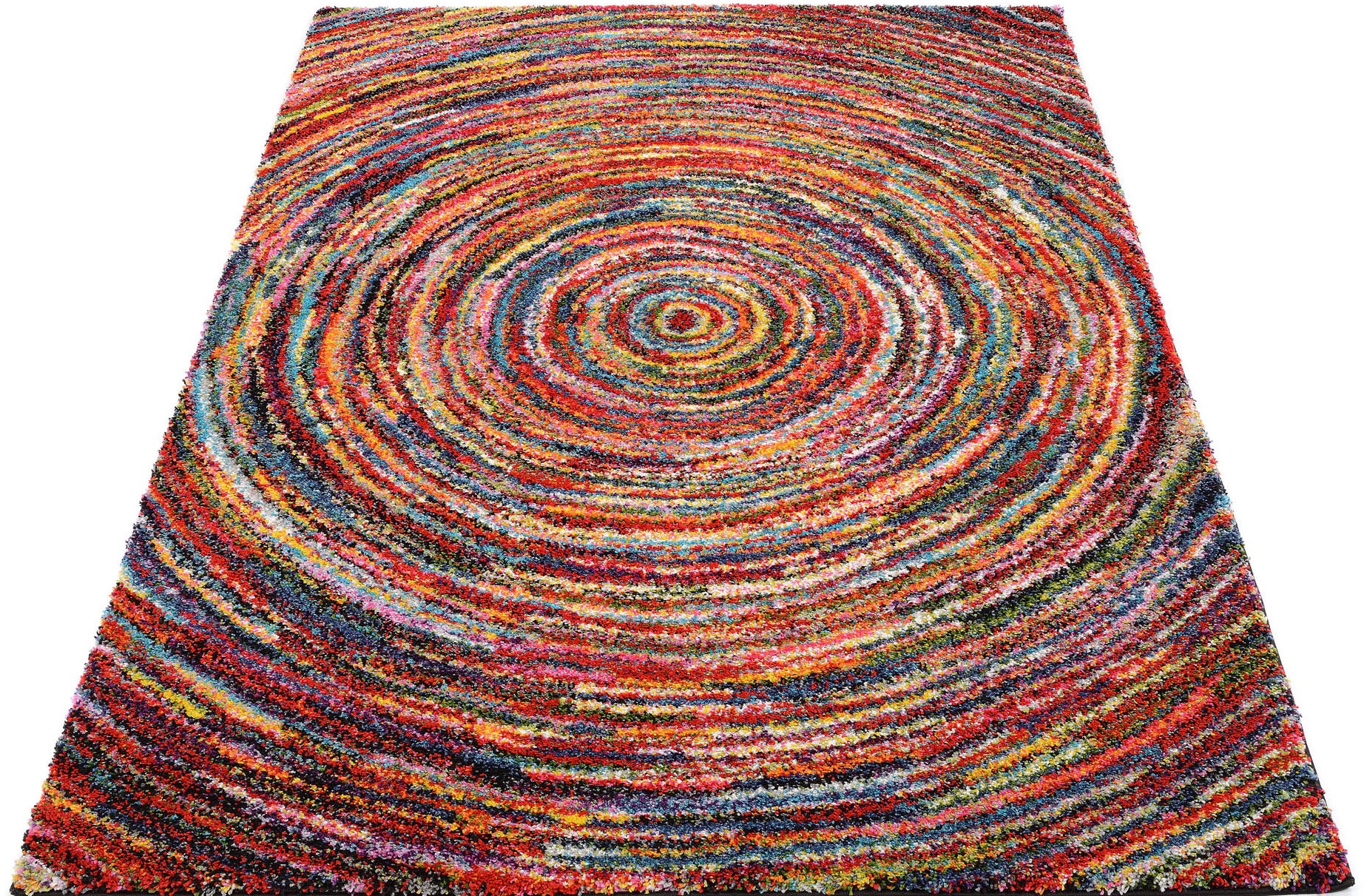 OCI DIE TEPPICHMARKE Hochflor-Teppich »Sixteen Round«, rechteckig, 25 mm Höhe, Wohnzimmer