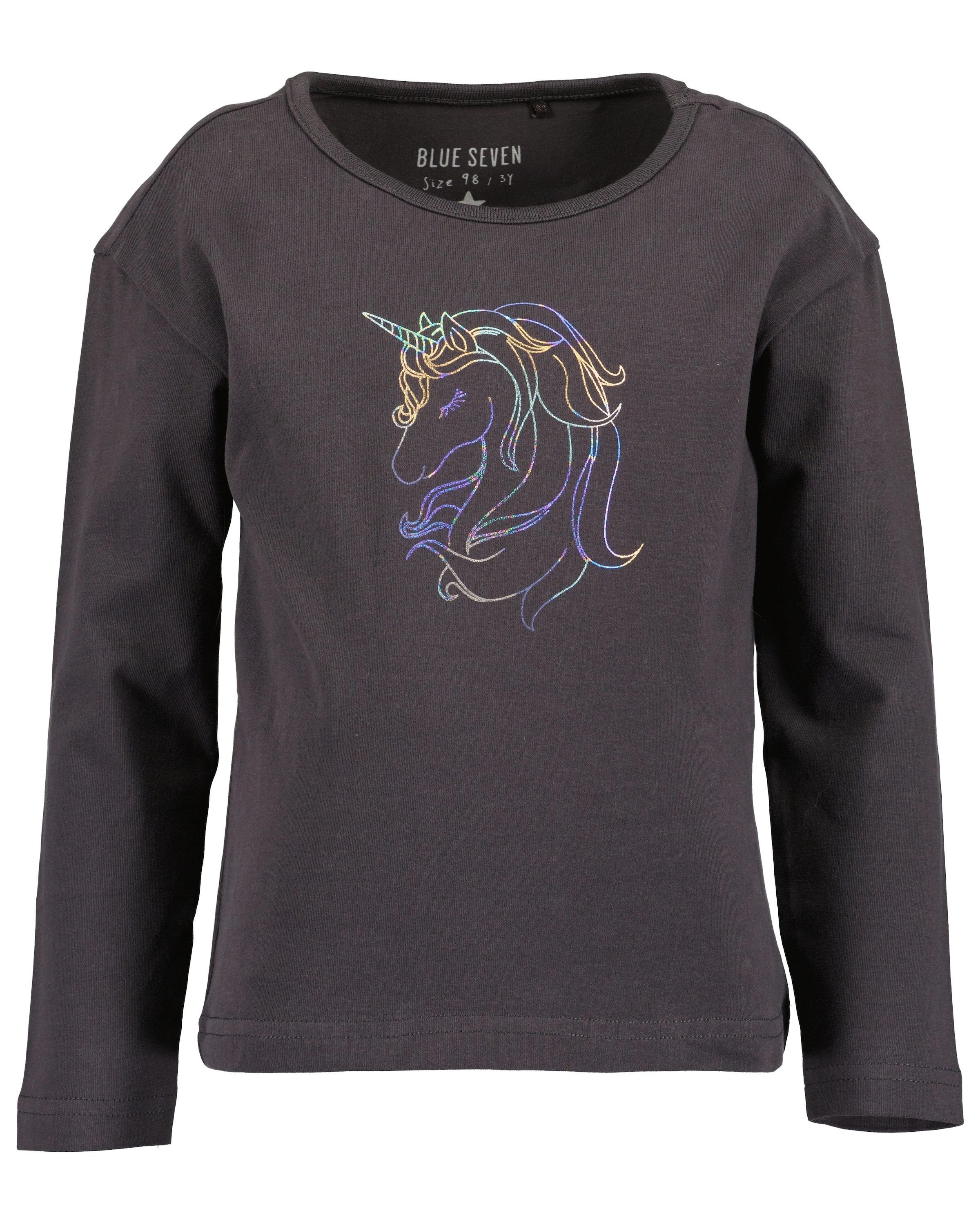 Blue Seven Langarmshirt, (Packung, 2 tlg.), mit tollen Einhorn-Motiven