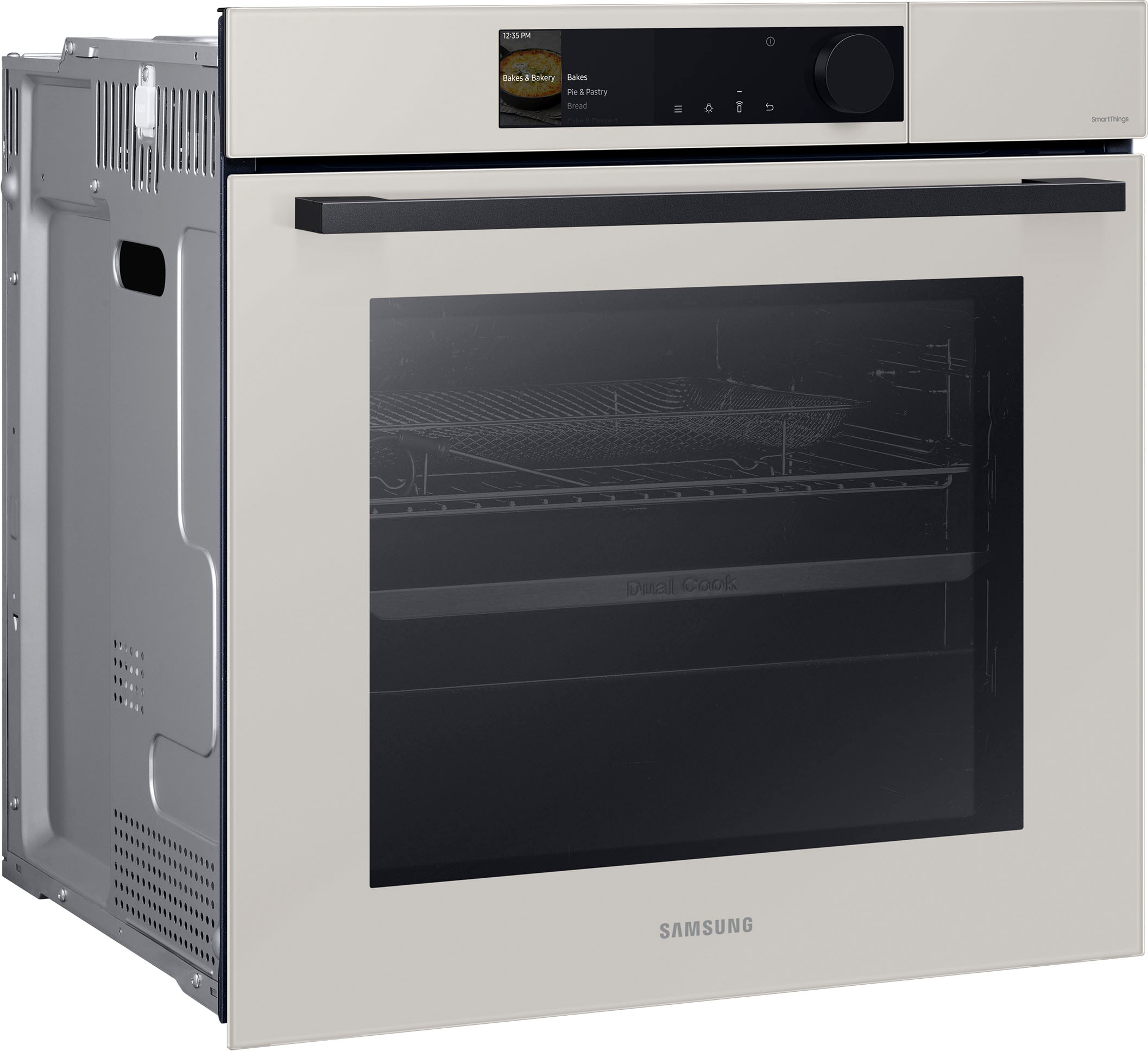 Samsung Einbaubackofen 6 »NV7B6675CDA«, mit 2-fach-Teleskopauszug, Pyrolyse-Selbstreinigung, Dual Cook – Ein Ofen. Zwei Garräume. Maximale Flexibilität.
