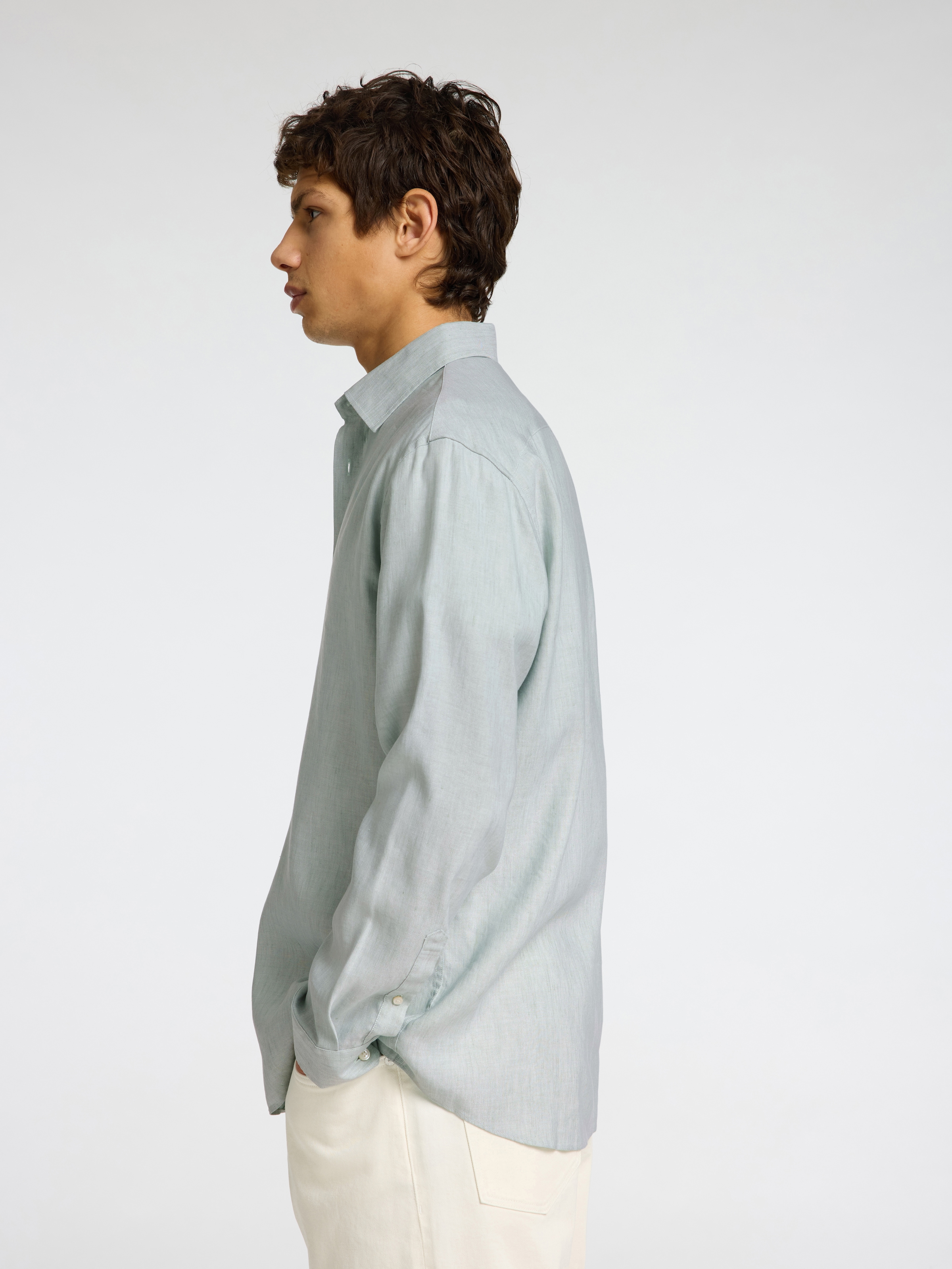 SELECTED HOMME Langarmhemd »SLHREG-LEO LIGHT SHIRT LS NOOS«, mit Lyocell und Leinen