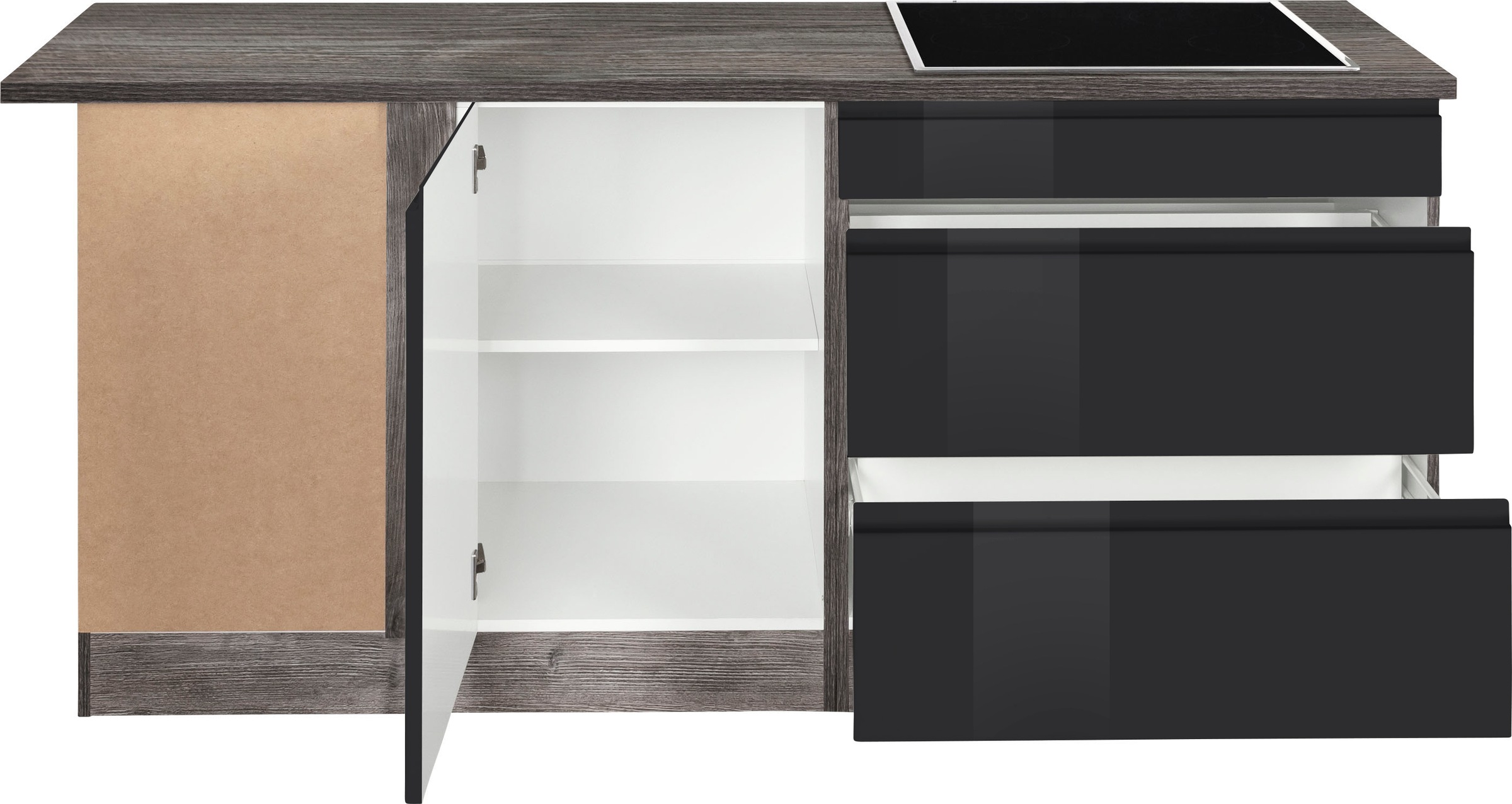 KOCHSTATION Winkelküche »KS-Virginia« Stellbreite 230/190 cm, wahlweise mit Induktion