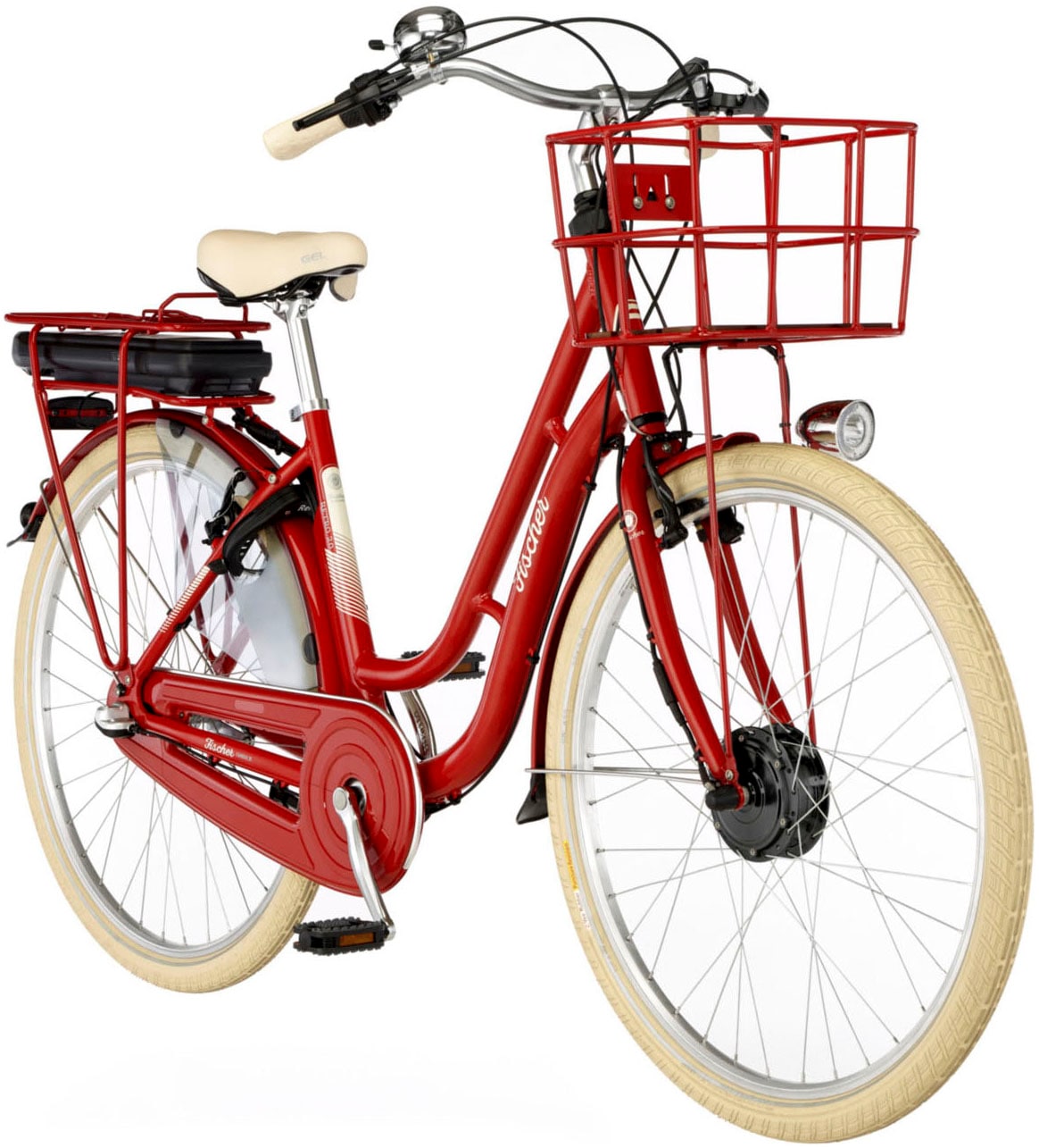 FISCHER Fahrrad E-Bike »CITA RETRO 2.0 418 48«, 3 Gang, Shimano, Shimano 3-Gang Nexus Nabenschaltung, (mit Akku-Ladegerät-mit Werkzeug), Pedelec, Elektrofahrrad für Damen u. Herren, Cityrad