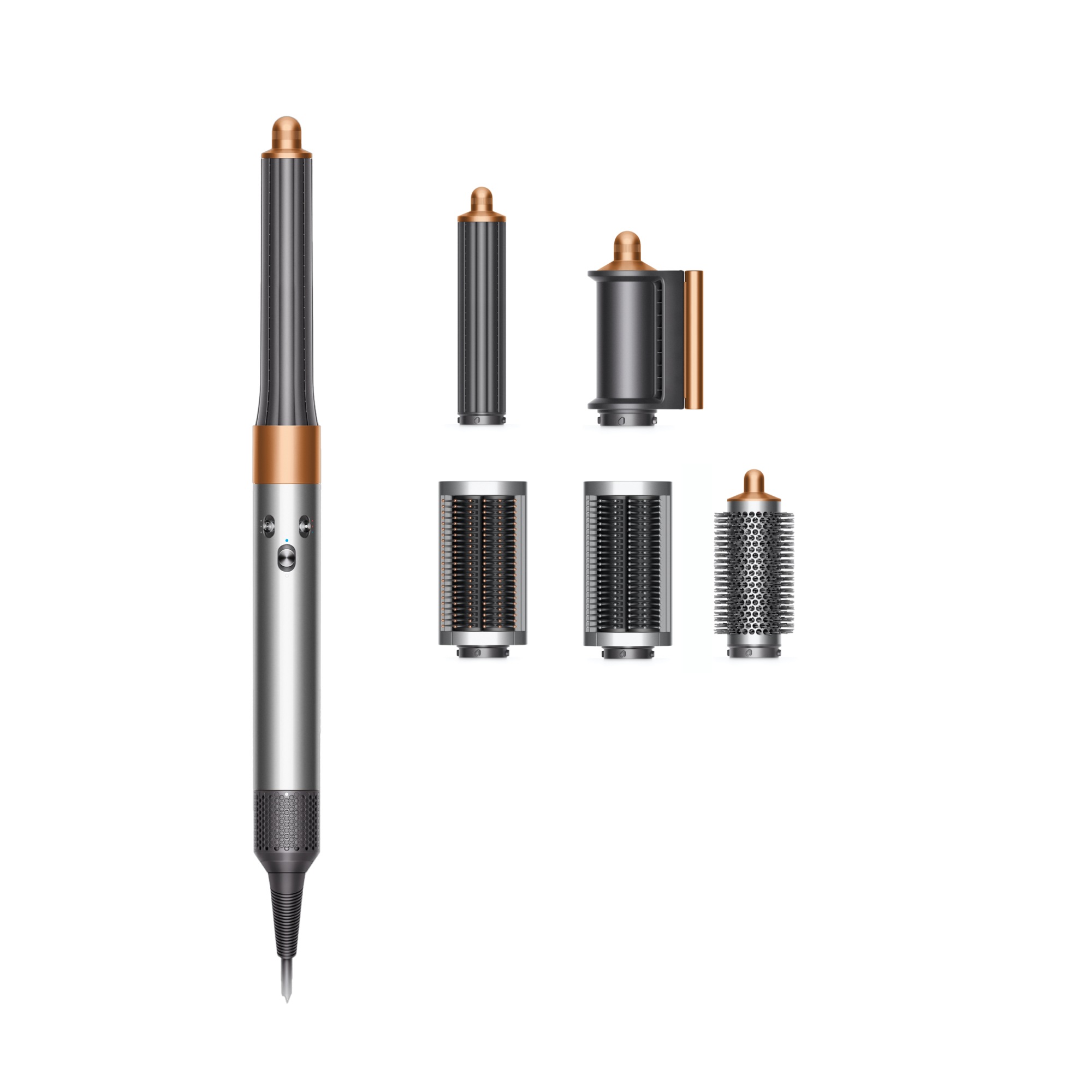 Dyson Multihaarstyler »Airwrap Complete Long (Nickel/Kupfer)« 6 Aufsätze in silberfarben