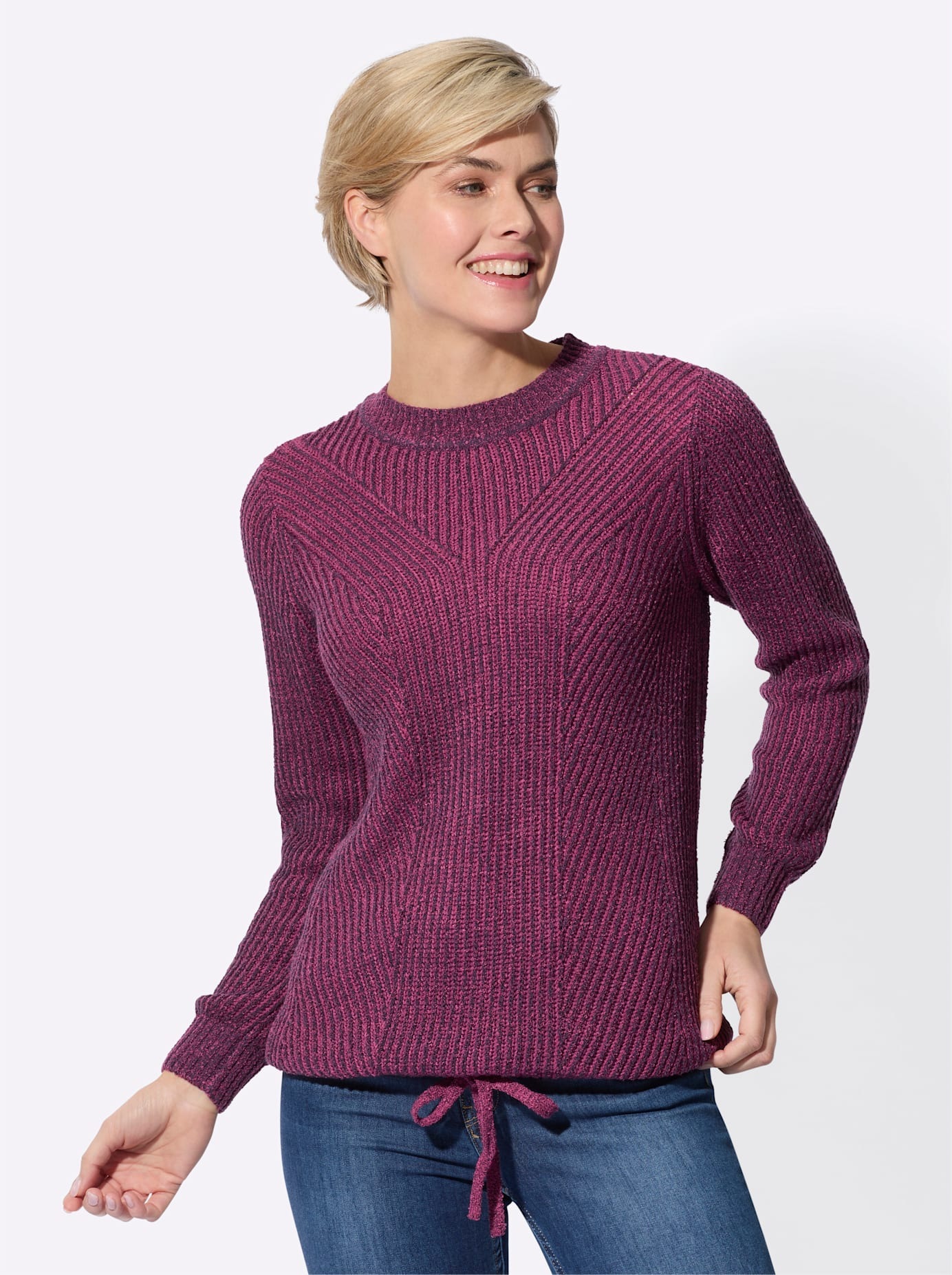 Classic Basics Rundhalspullover »Bouclé-Pullover«