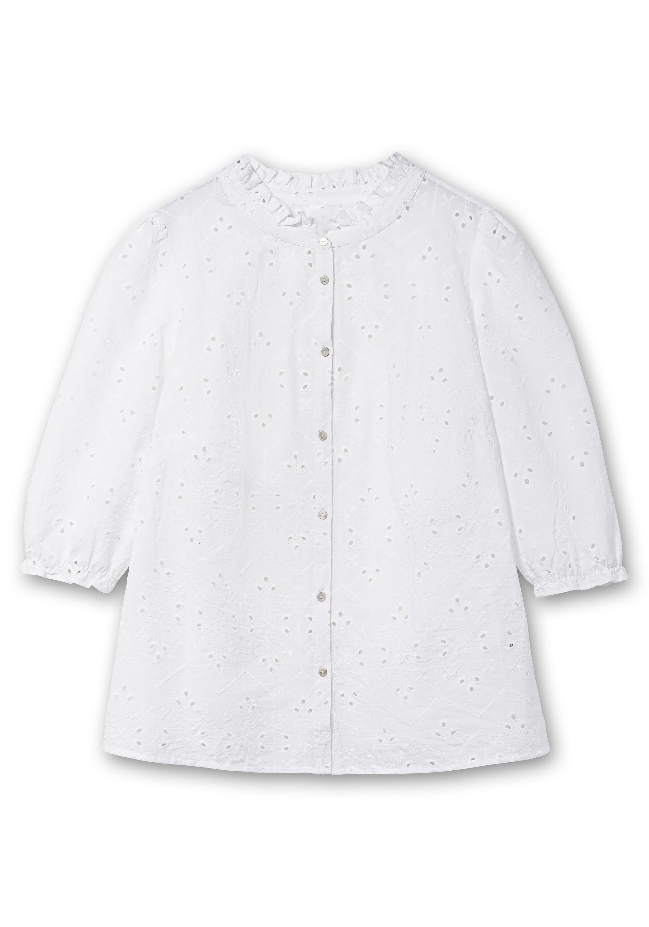 Sheego Rüschenbluse »Bluse aus Lochspitze«