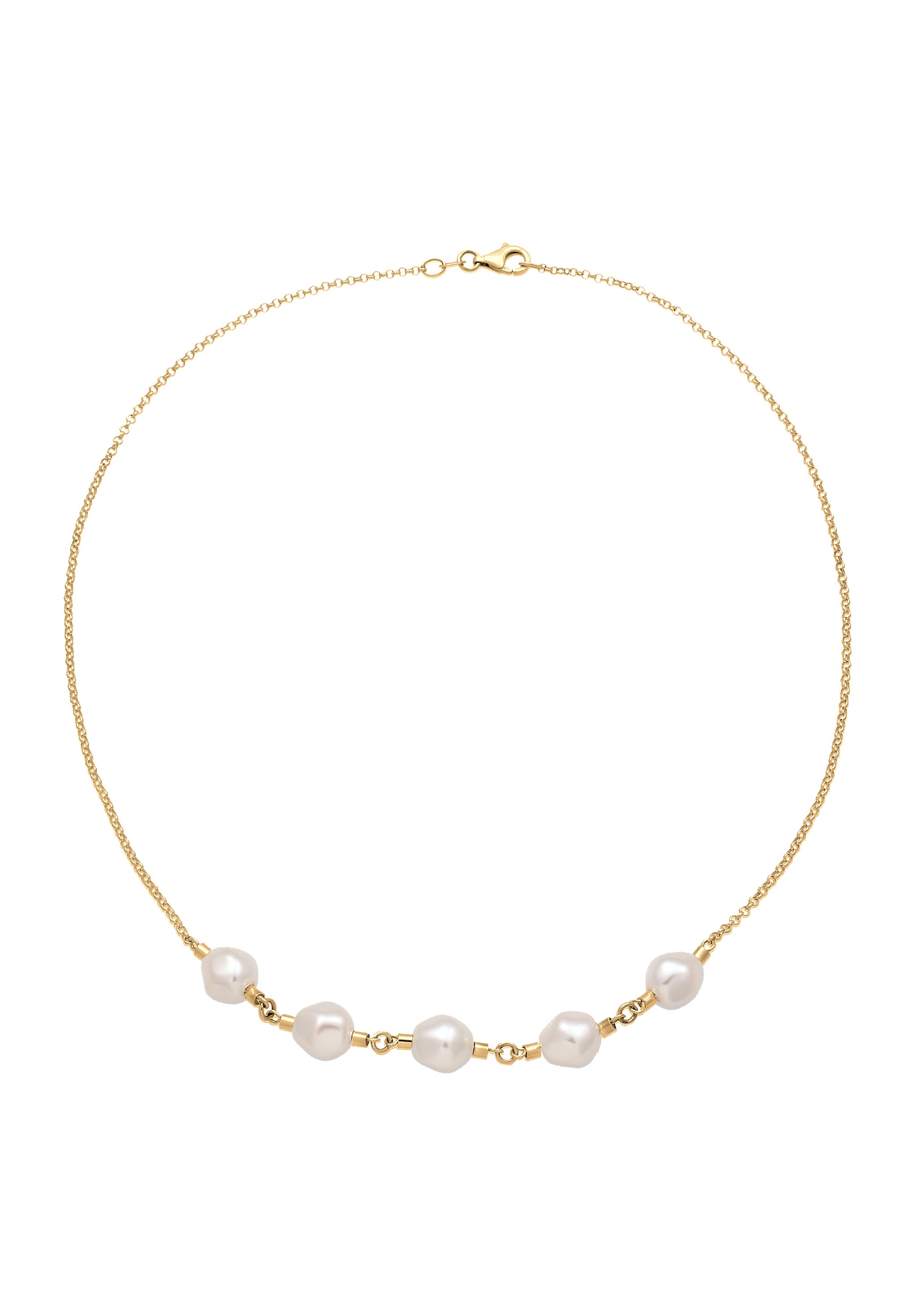 Elli Silberkette »Halskette mit Perlen von Swarovski® Weiß 925 Sterling Silber«