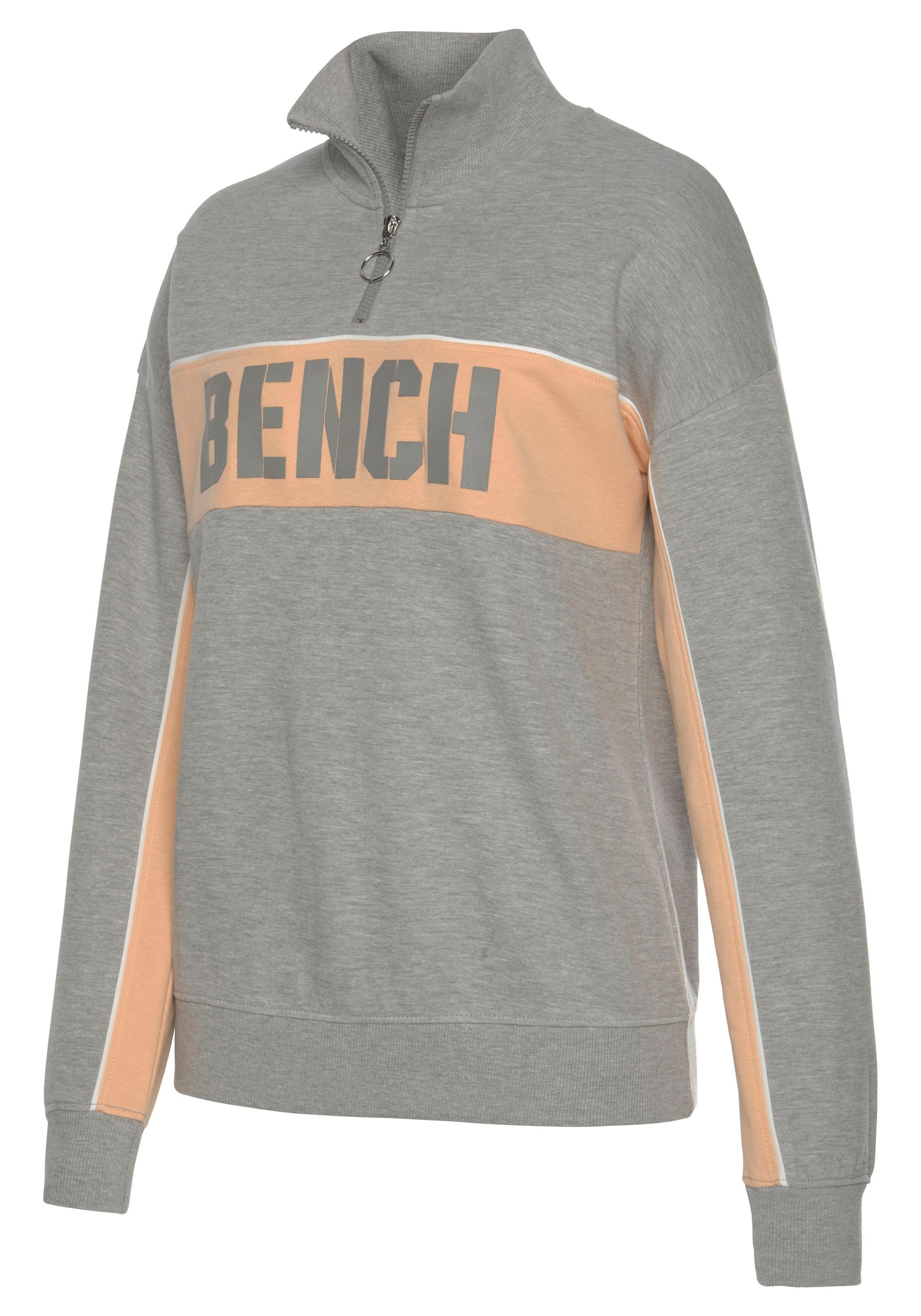Bench. Design im Color-Blocking Sweatshirt, bei Logoprint, kaufen Loungeanzug OTTO mit