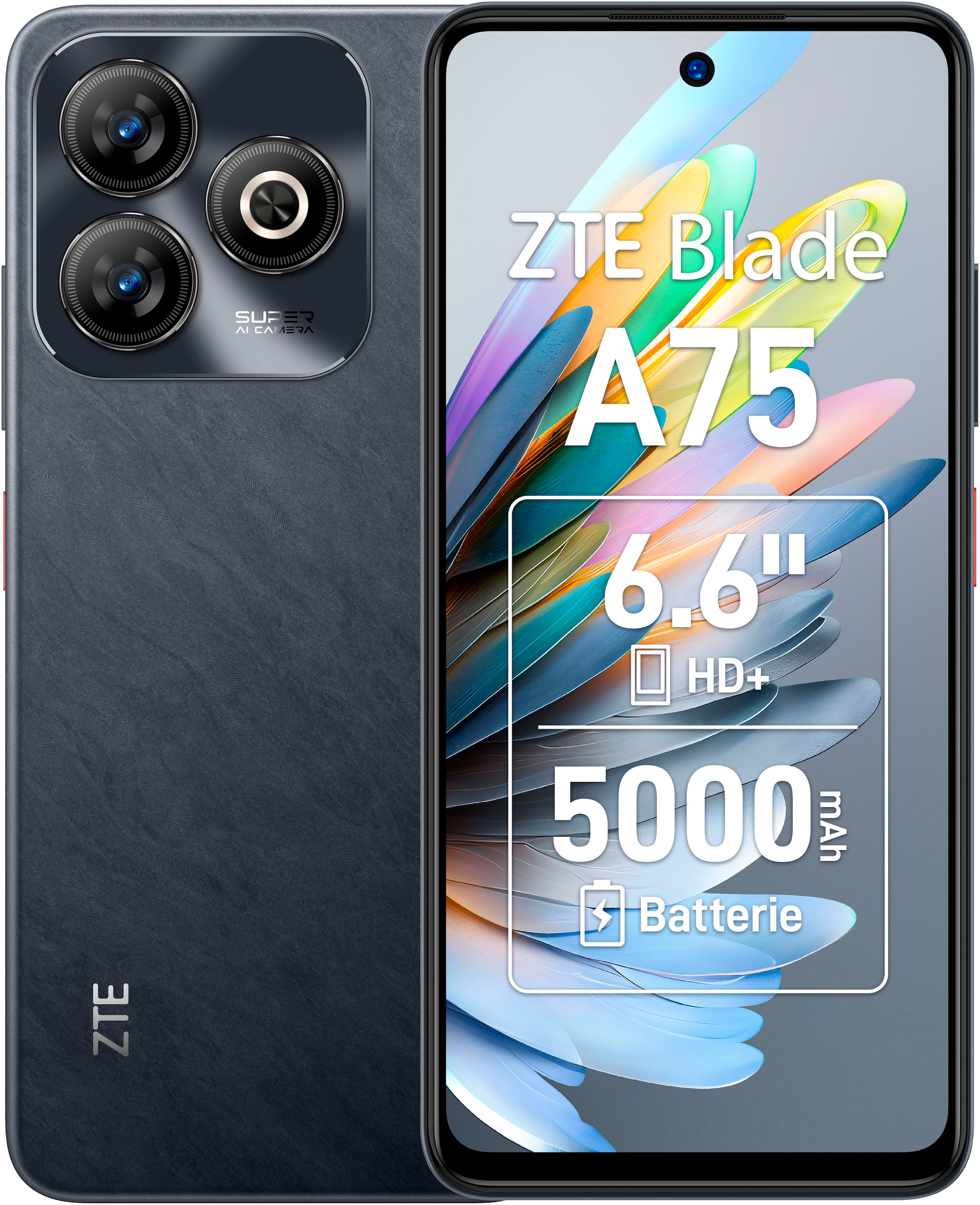 Smartphone »Blade A75«, schwarz