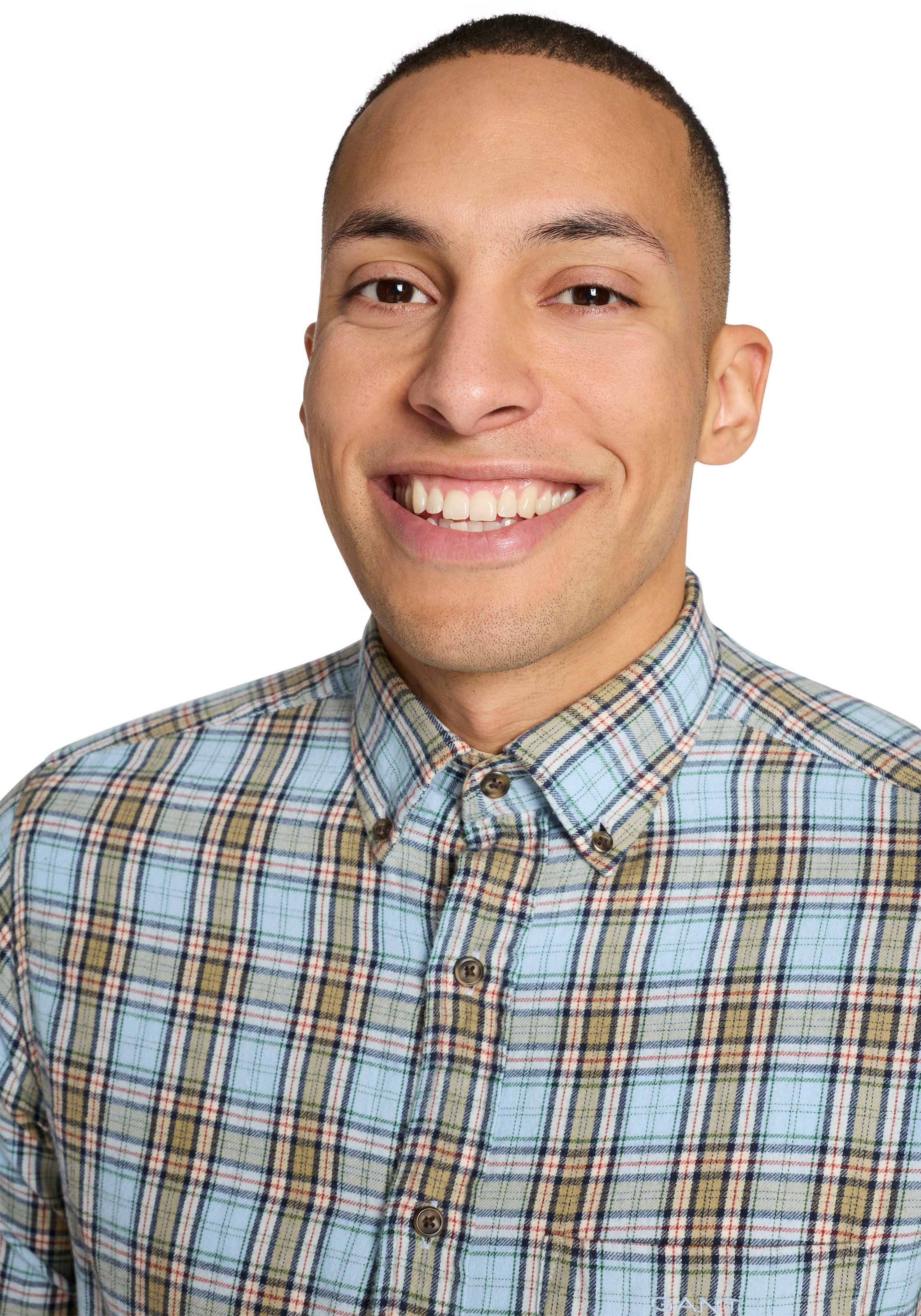 Gant Karohemd »REG WINDBLOWN FLANNEL CHECK SHIRT« Mit Rundhalsausschnitt