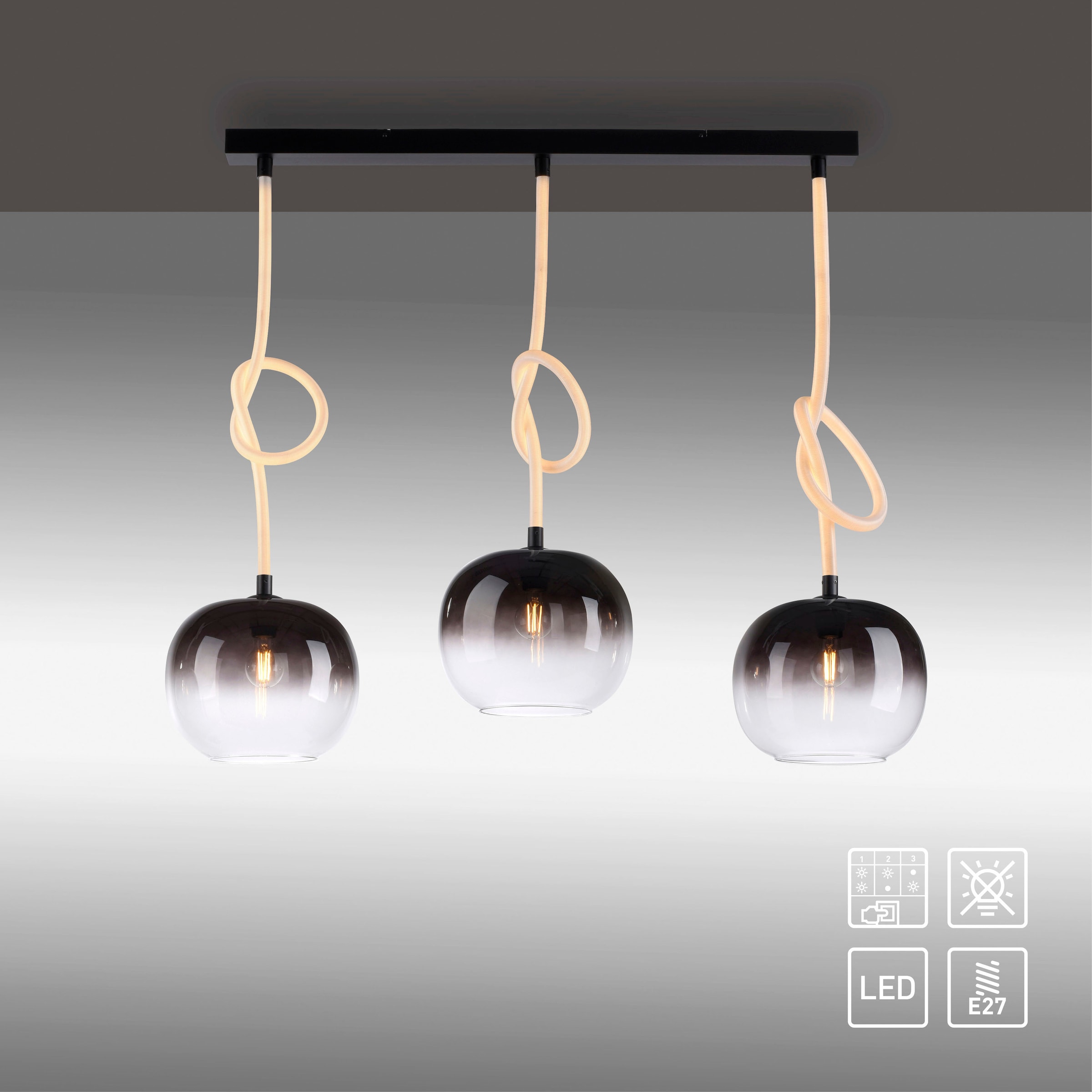 Paul Neuhaus Pendelleuchte »LUMA«, 6 flammig, Leuchtmittel LED-Board | LED fest integriert