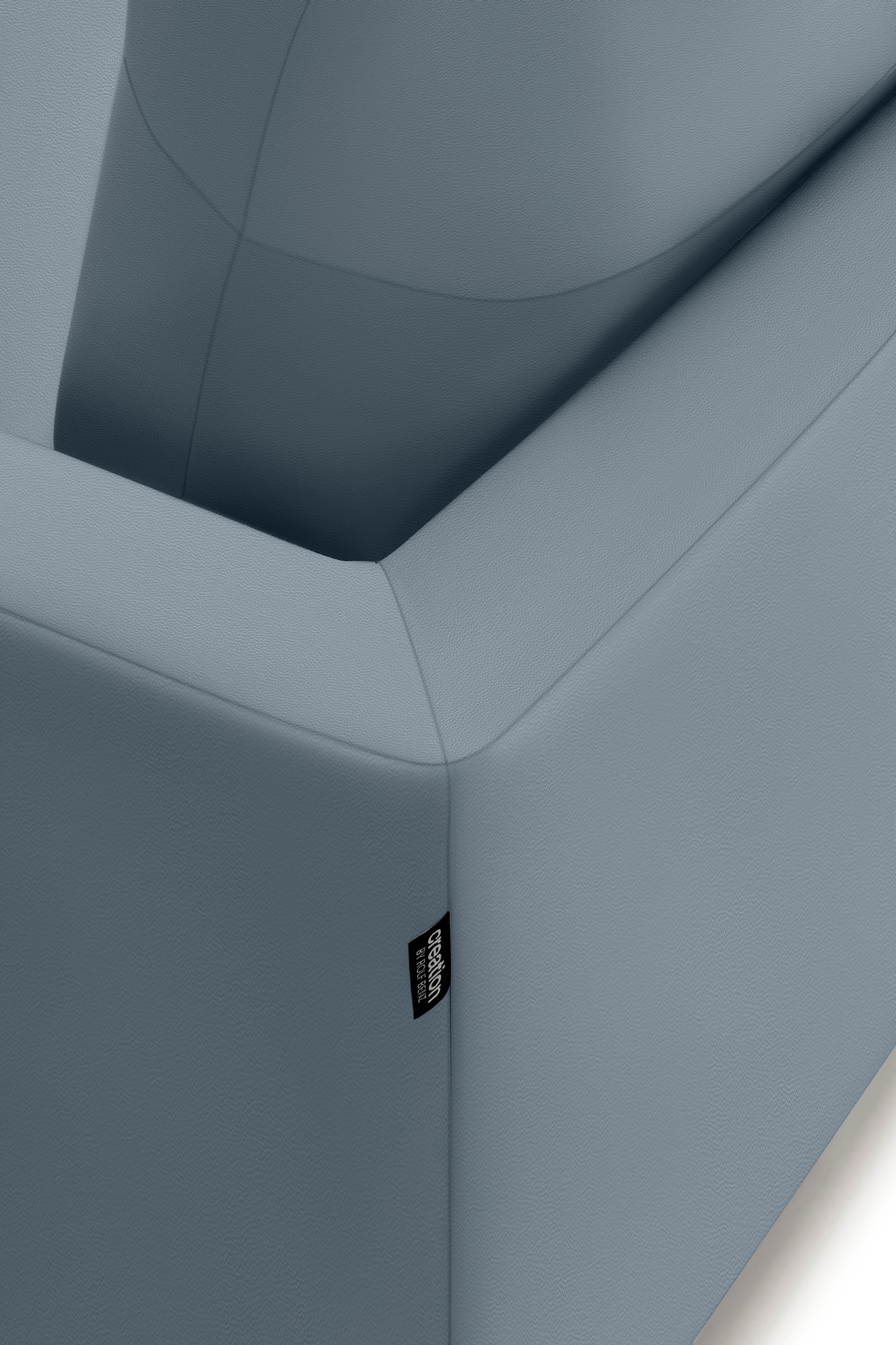 Creation BY ROLF BENZ Ecksofa »CR.414, Designecksofa, Polsterecke, L-Form«, wahlweise aus feinstem Rindsleder oder hochwertigem Chenille