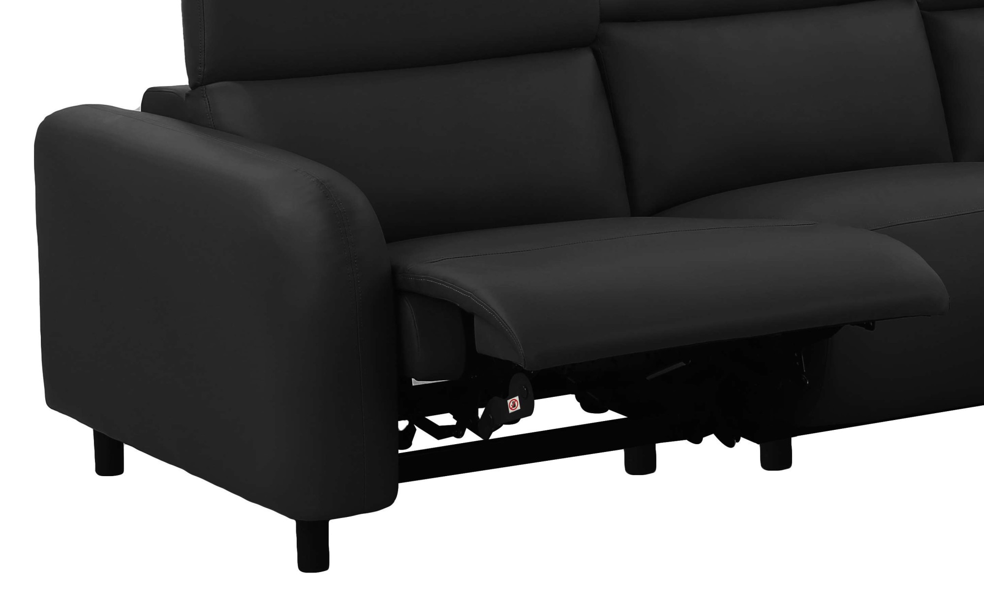 Home affaire 3-Sitzer »SKAANE Lederoptik, 229 cm, manuelle-u. elektrische Relaxfunktion«, Relax-Funktion in 2 Sitzen, Kopfteilverstellung, Federkernpolsterung