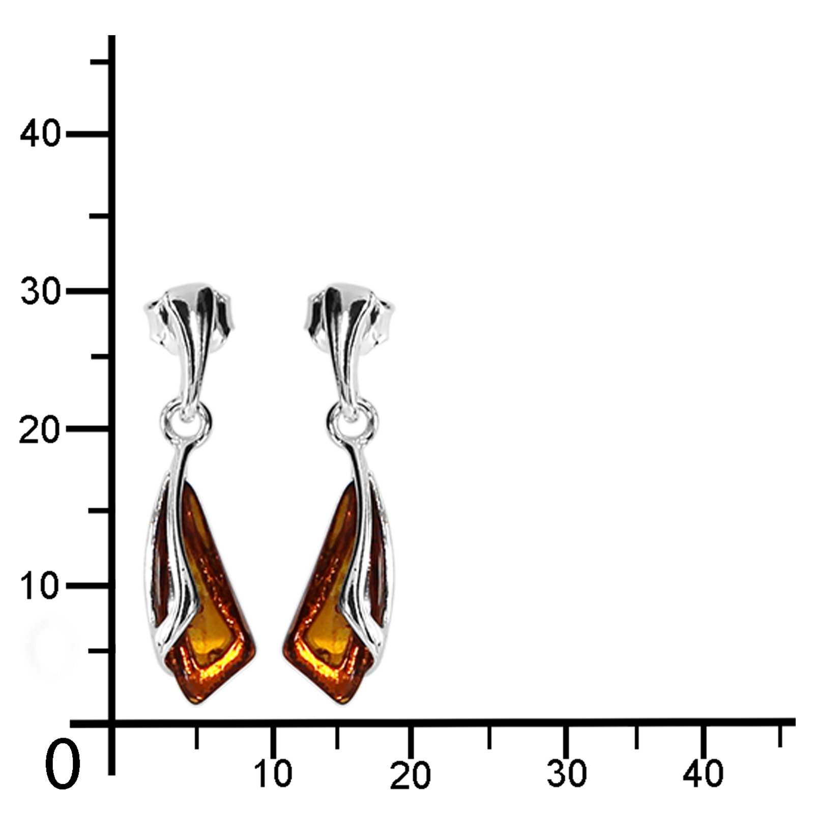 OSTSEE-SCHMUCK Paar Ohrhänger »- Tilde - Silber 925/000 - Bernstein«