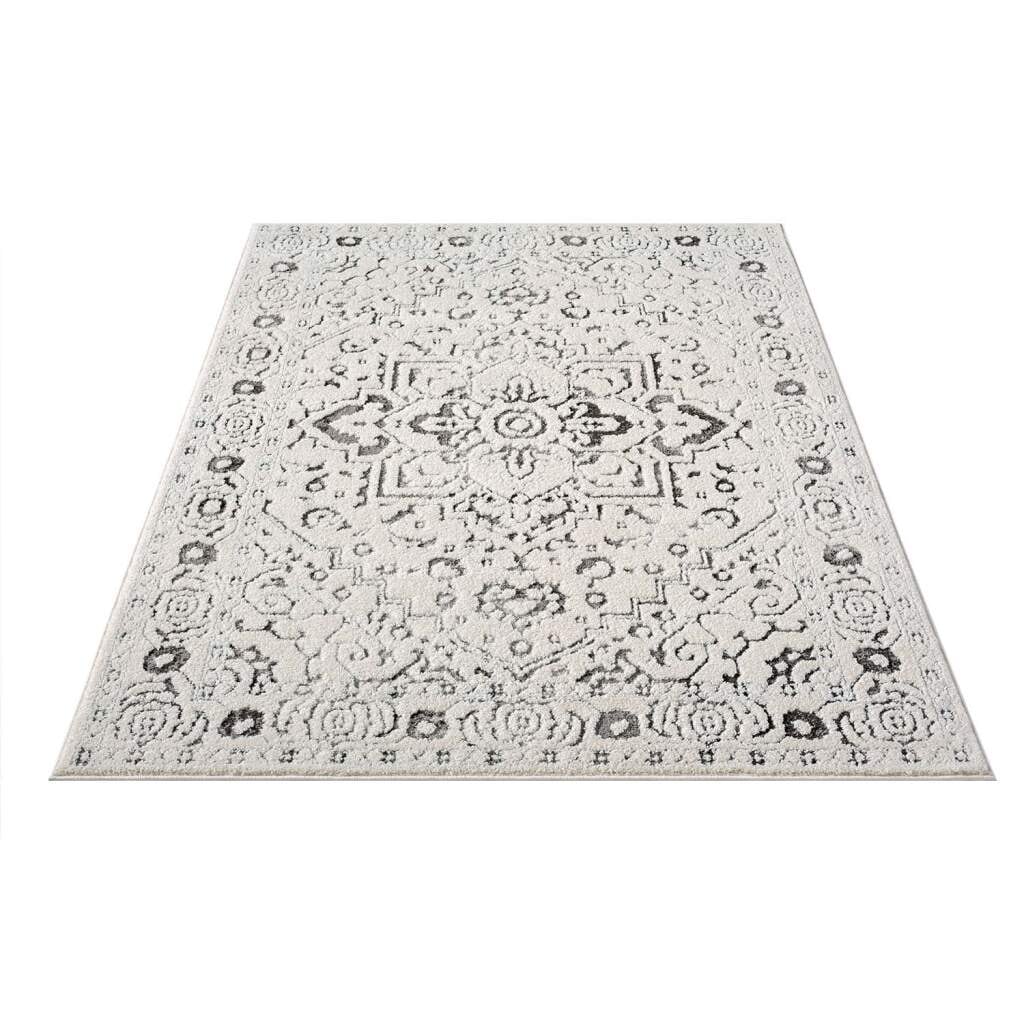Carpet City Teppich »LOUNGE 0638«, rechteckig, 15 mm Höhe, Kurzflor-Teppich Modern, Hoch-Tief-Struktur, Wohnzimmer, Schlafzimmer
