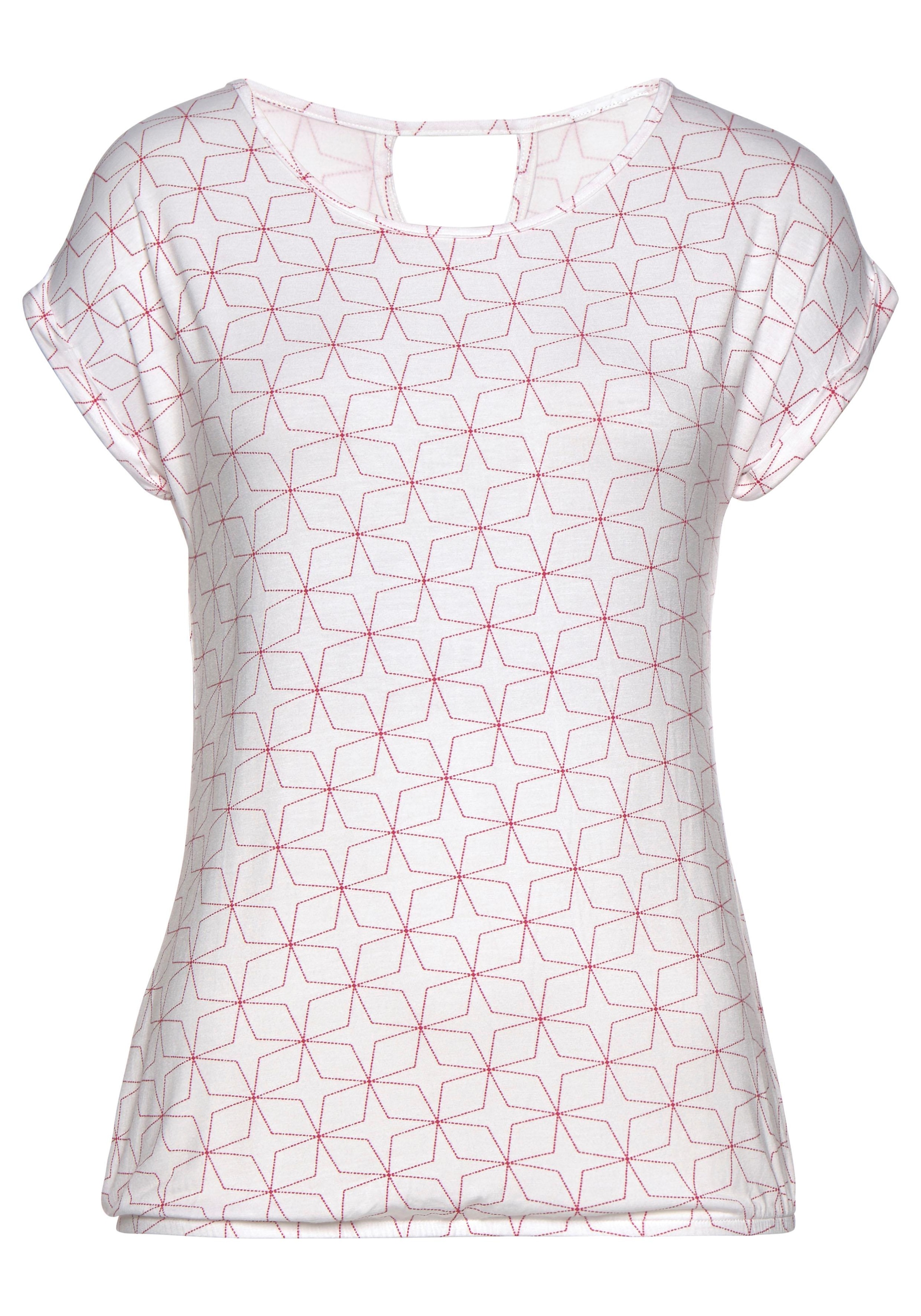 LASCANA T-Shirt, (2er-Pack), mit kleinem Cut-Out im Nacken online bei OTTO