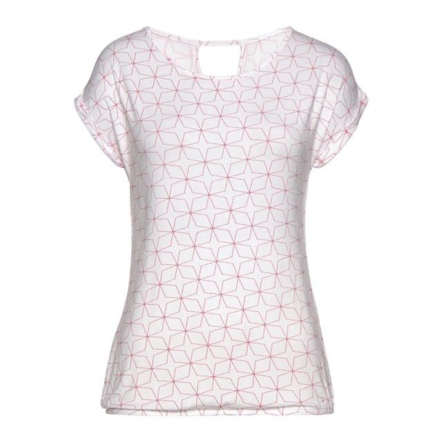LASCANA T-Shirt, (2er-Pack), mit kleinem Cut-Out im Nacken online bei OTTO